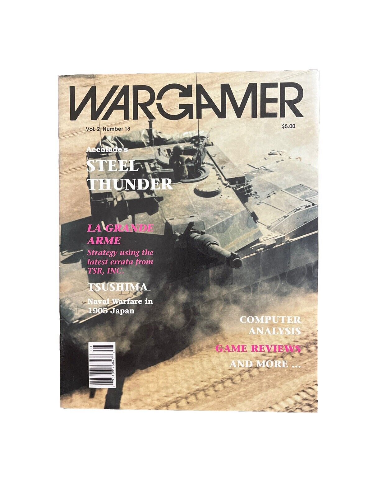 Wargamer Collectable Magazine Vol. 2 #18 Jan-Feb 1989 Accolade’s Steel Thunder