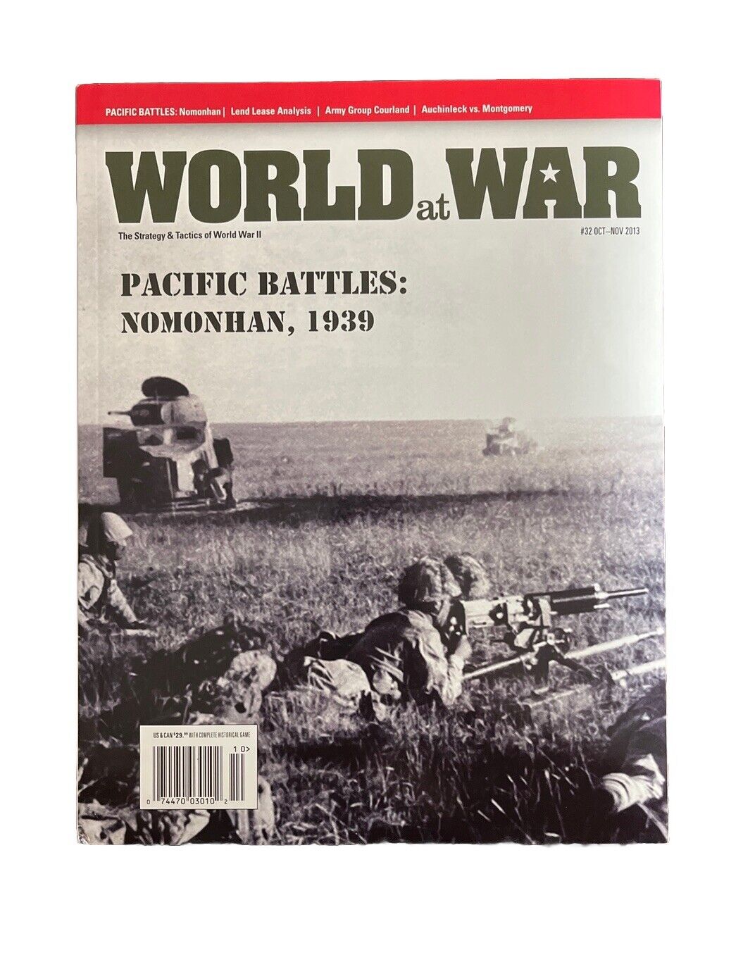 World At War Wargame Magazine #32 N Board Game - Pacific Battles: Nomonhan, 1939