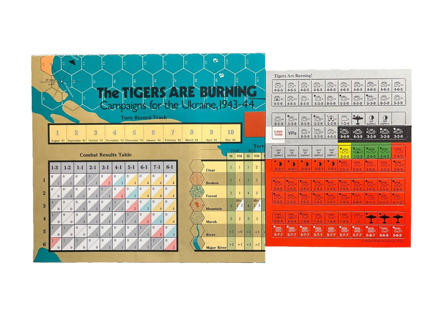 Classic Strategy&Tactics Tabletop Wargame Magazine #118 The Tigers Are Burning