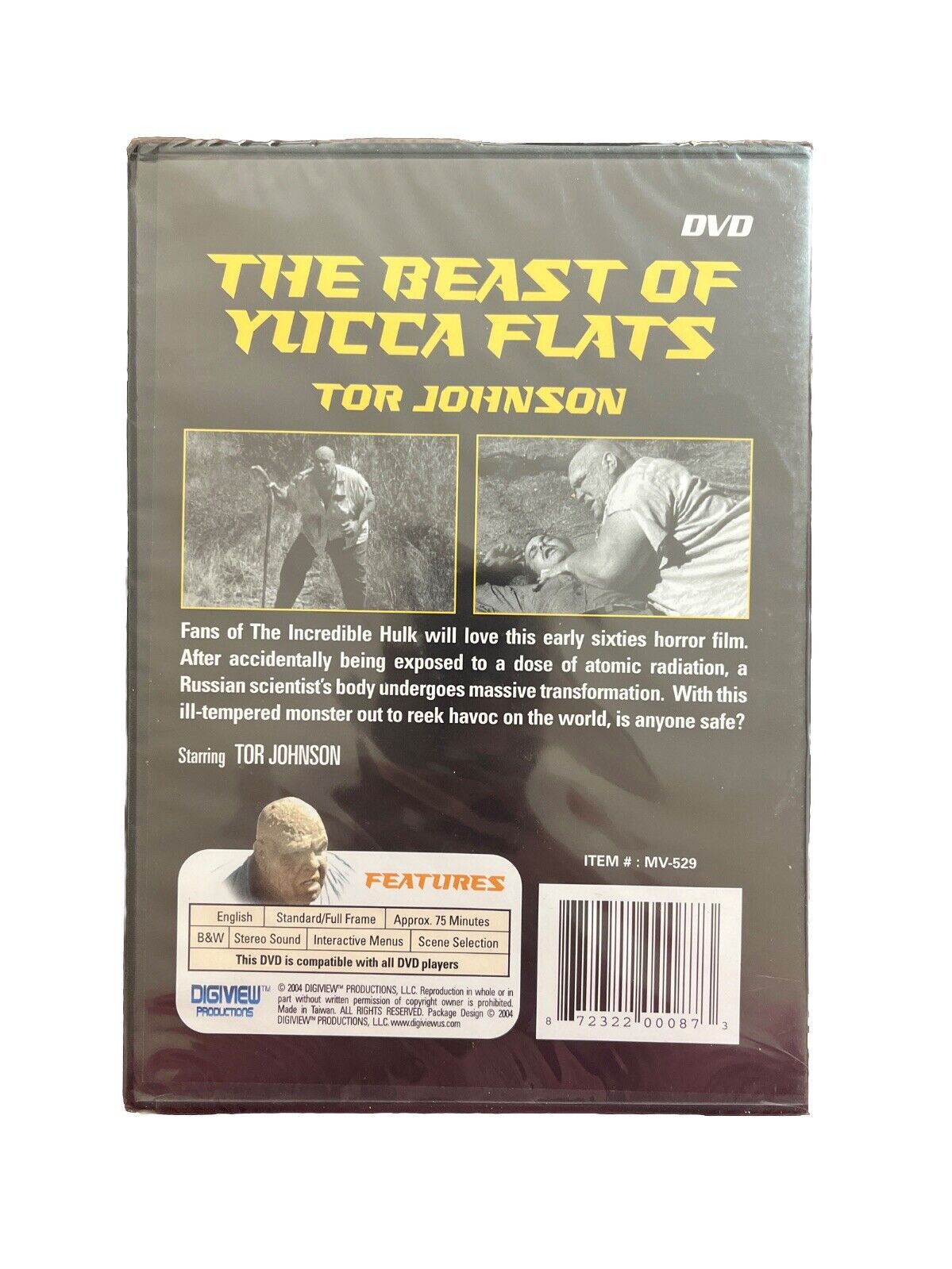 Vintage Collectable Movie The Beast of Yucca Flats (DVD, 2006) Tor Johnson