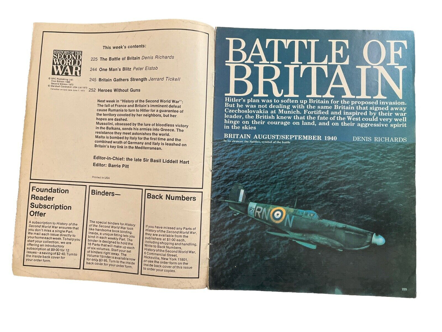 History of the Second World War Part Magazine 9 1973 The Battle of Britain