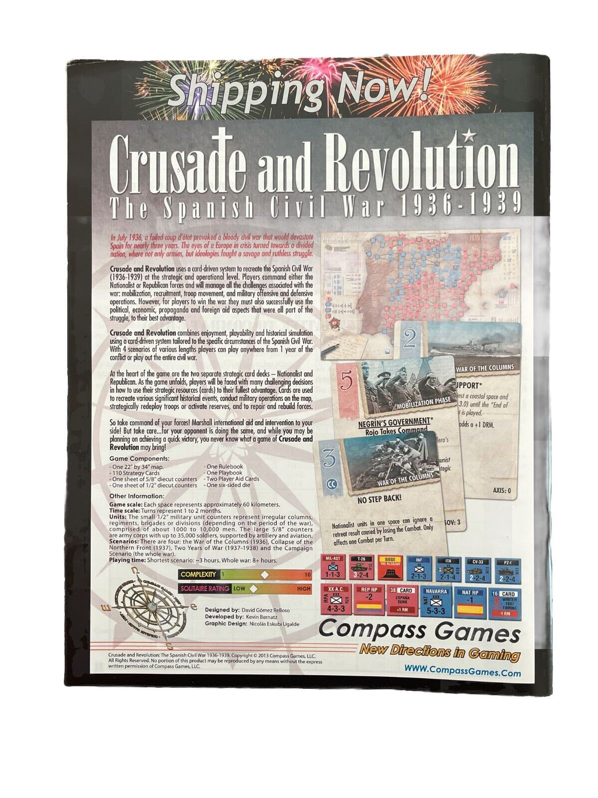 Compass Paper Wars Magazine With Complete Modern War Game #78 Rockets Red Glare