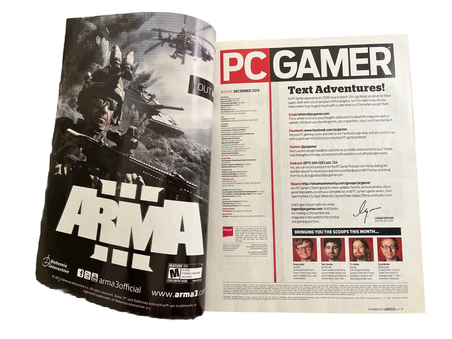 Rise Of Venice PC Gamer #246 DECEMBER 2013 Computer video game magazine