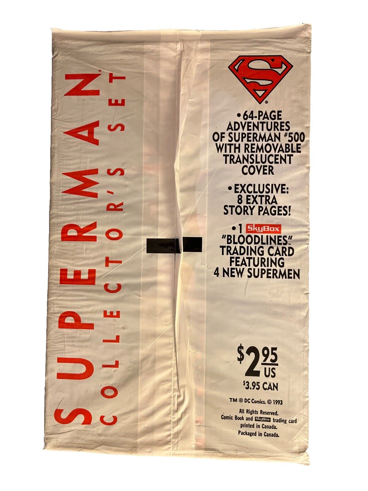 The Adventures of Superman With Trading Card #500 (DC Comics, 1993) New Sealed