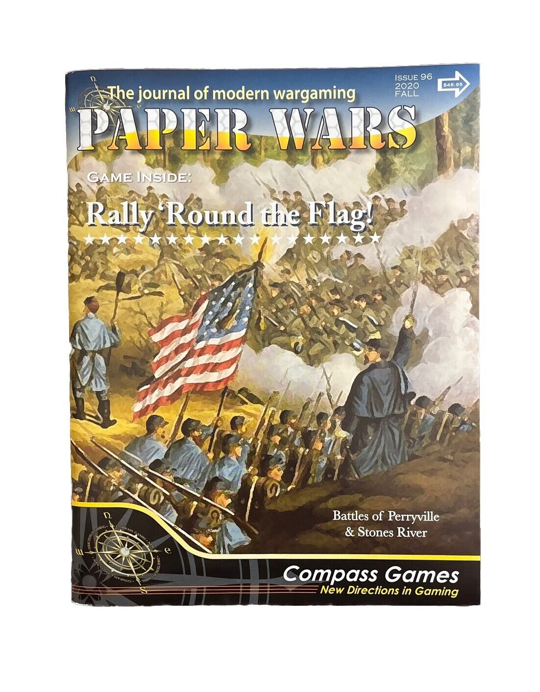 Compass Paper Wars Mag #96 With Historical Board Game - Rally 'Round the Flag!