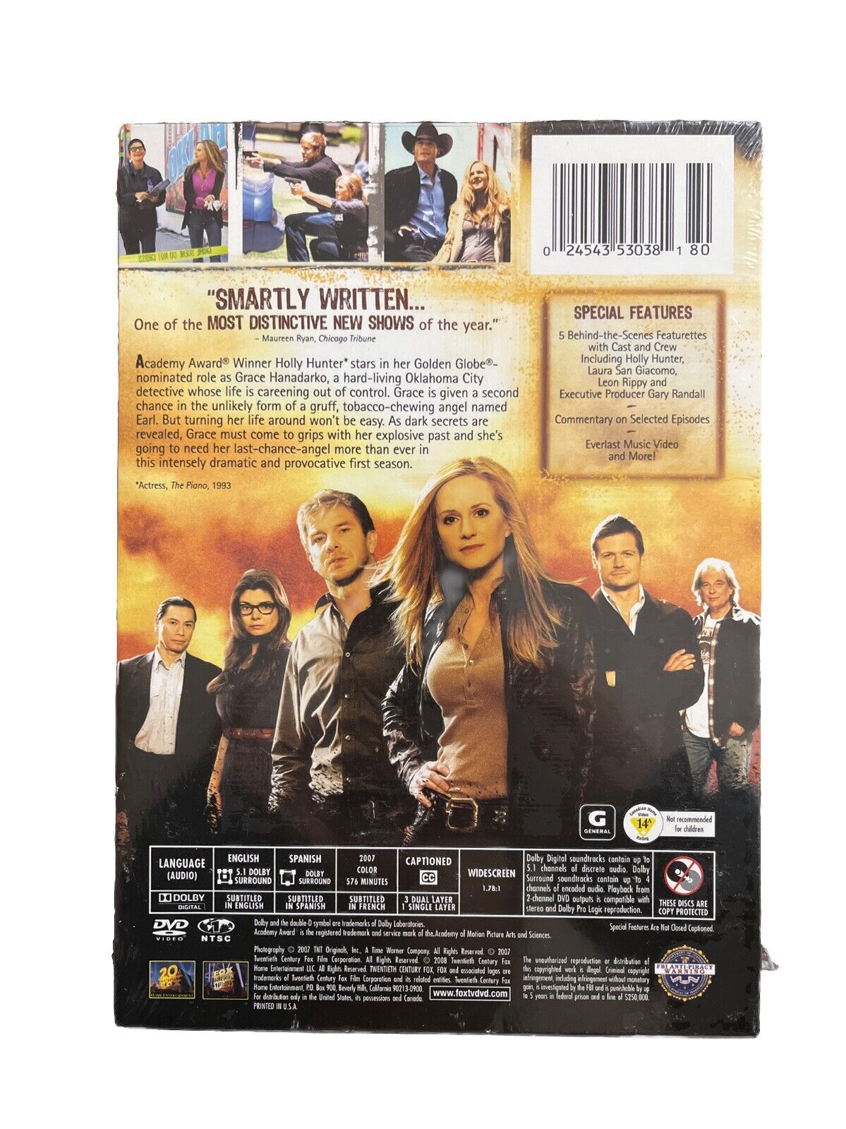 Vintage Collectable TV Show Saving Grace: Season 1 (2008,DVD) Holly Hunter