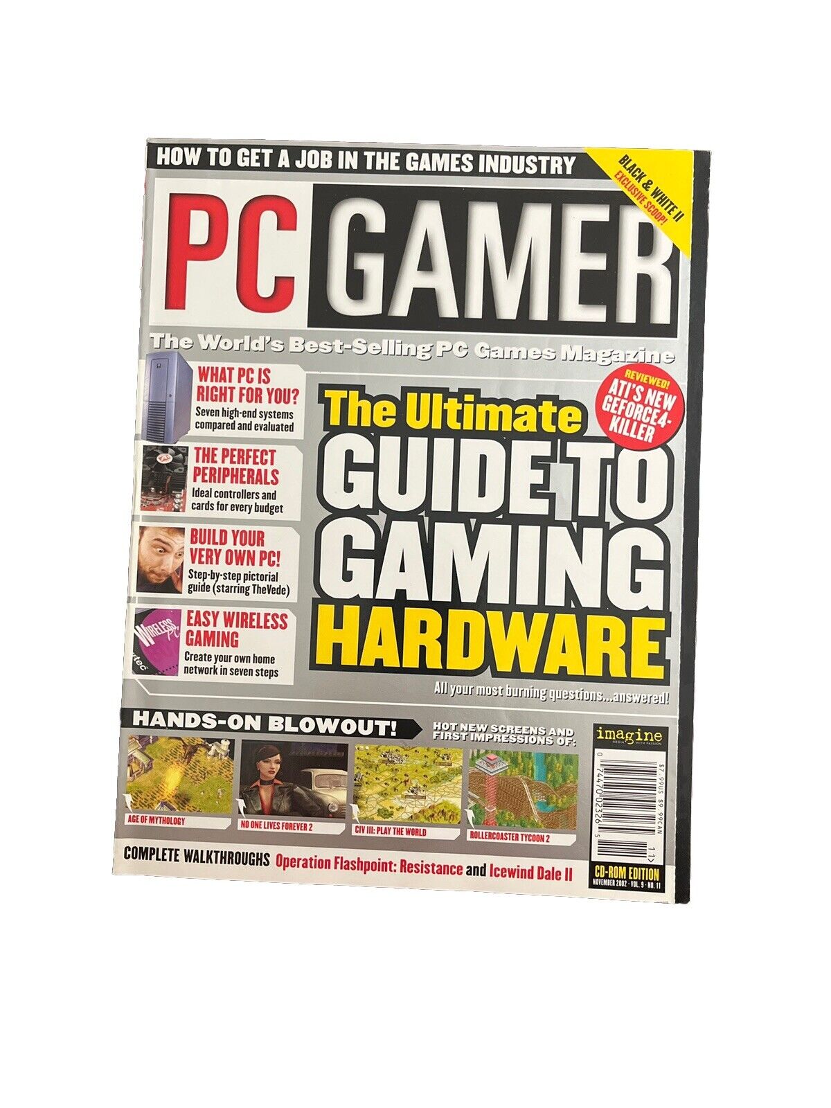 PC Gamer Magazine Nov.2002 VOL.9 No.11 The Ultimate guide to gaming hardware