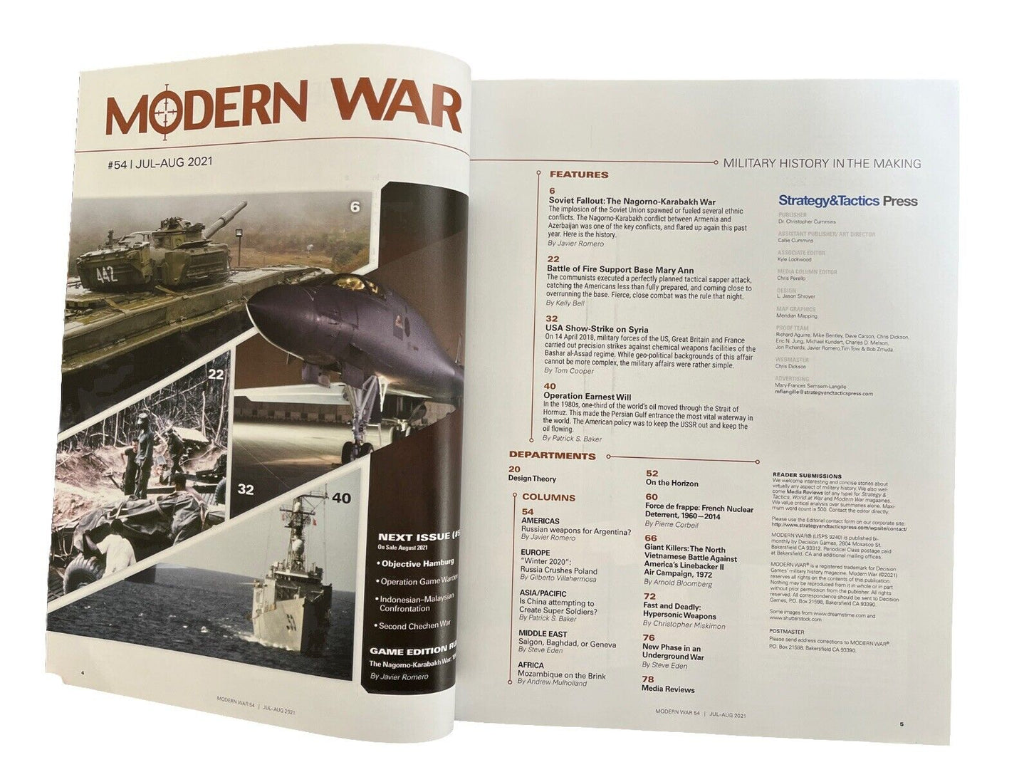 Decision Games Modern War Magazine & Game #54 The Nagorno-Karabakh War 1992-94