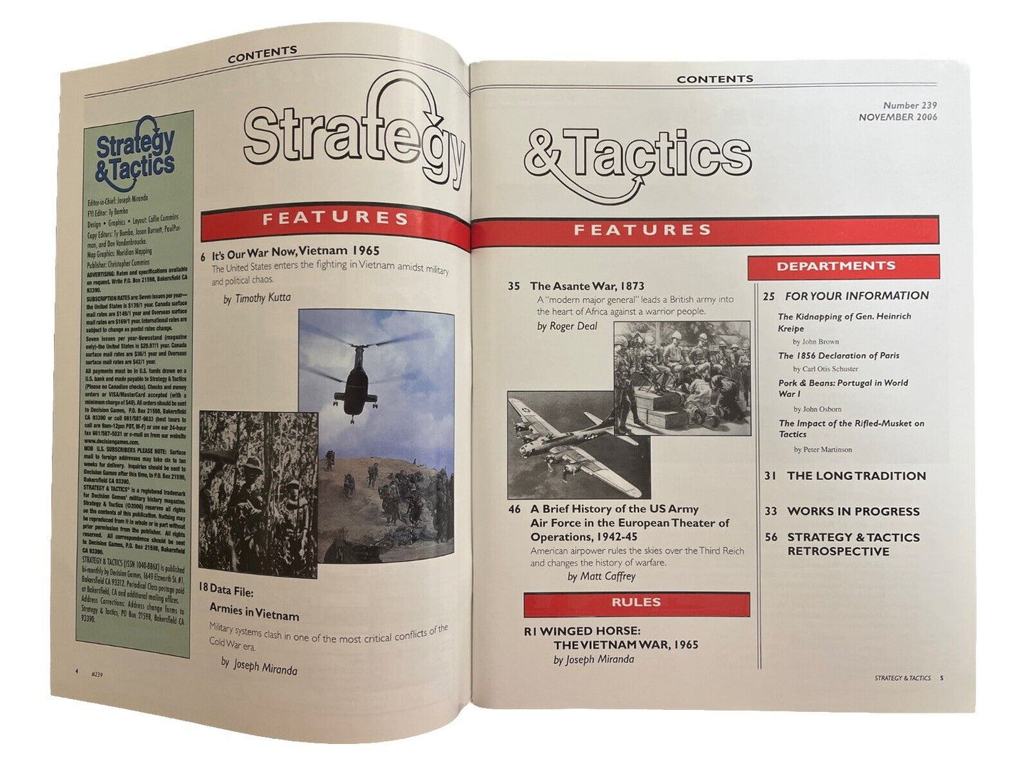 Strategy & Tactics Magazine #239 With Board Game - Winged Horse: Vietnam, 1965