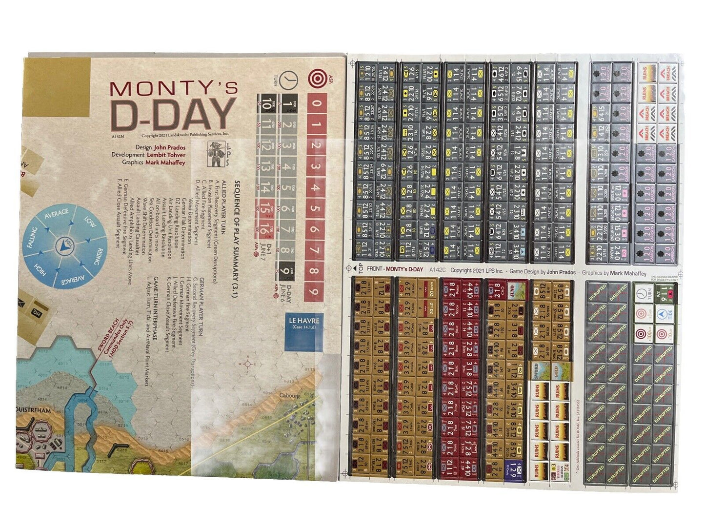 Against the Odds War Game Magazine With Complete Game #54 Sep 2021 Monty's D-Day