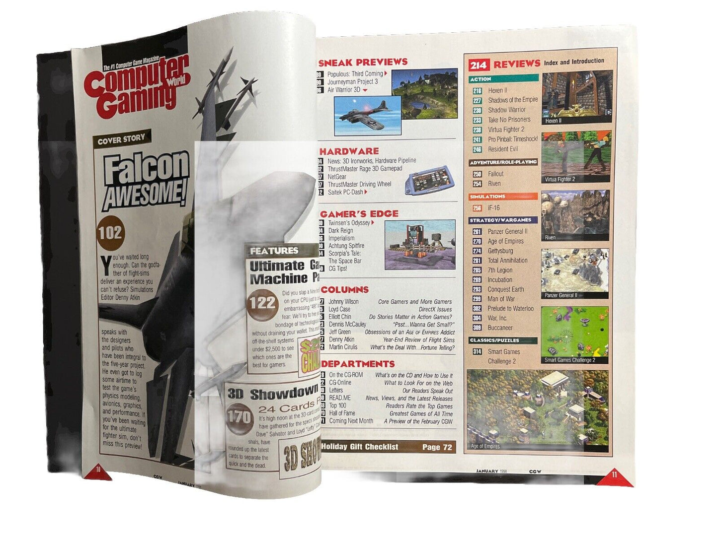 Computer Gaming World Strategy Magazine #162 January 1998 Falcon Awesome!