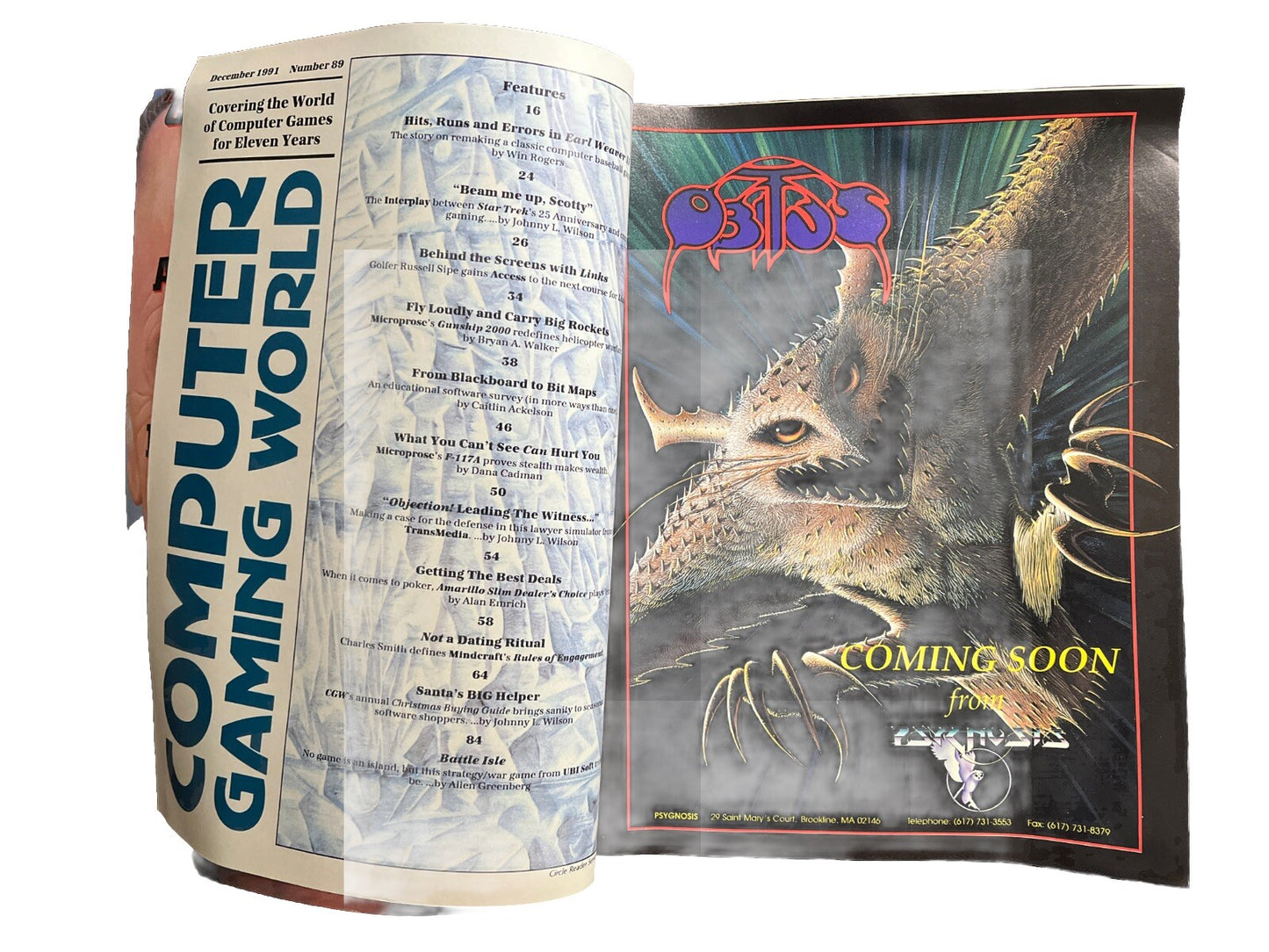 Computer Gaming World Strategy Mag #89 Interplay’s Star Trek: 25th Anniversary