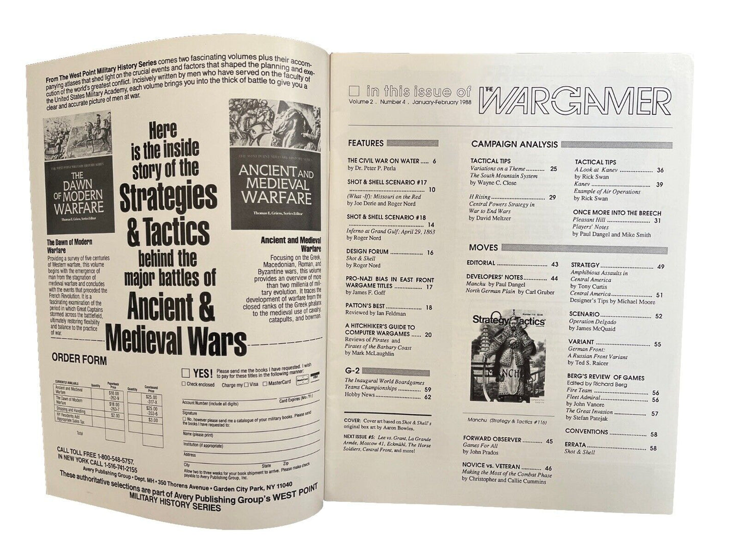 Historical Vintage The Wargamer Magazine - Vol 2 #4 1988 - Shot and Shell
