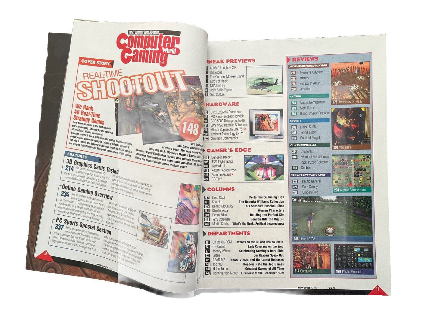 Computer Gaming World Magazine #160 Real-time Shootout 40 Winners & Losers