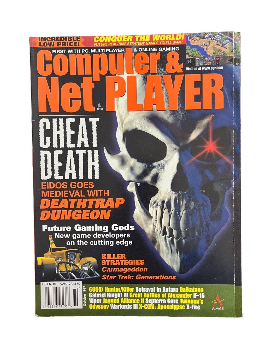 Computer & Net Player PC Gaming Magazine Vol.4 No.4 October 1997 Cheat Death