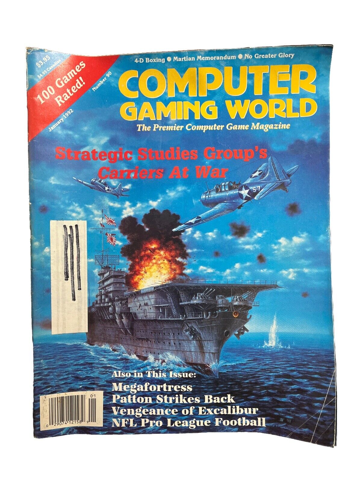Computer Gaming World Strategy Mag #90 Strategic Studies Group’s Carriers At War