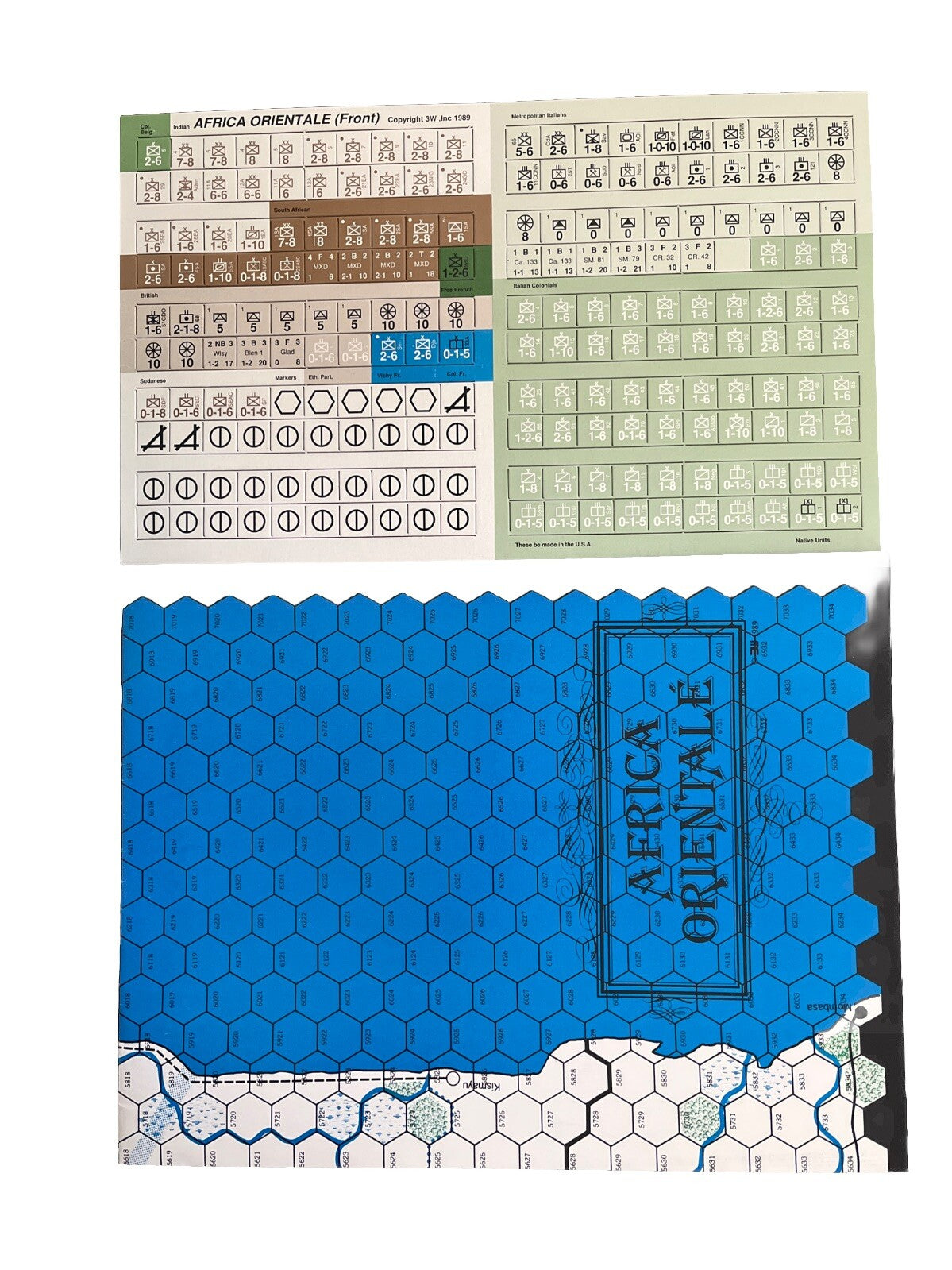 Classic Strategy & Tactics Historical Wargame Magazine #128 Africa Orientale