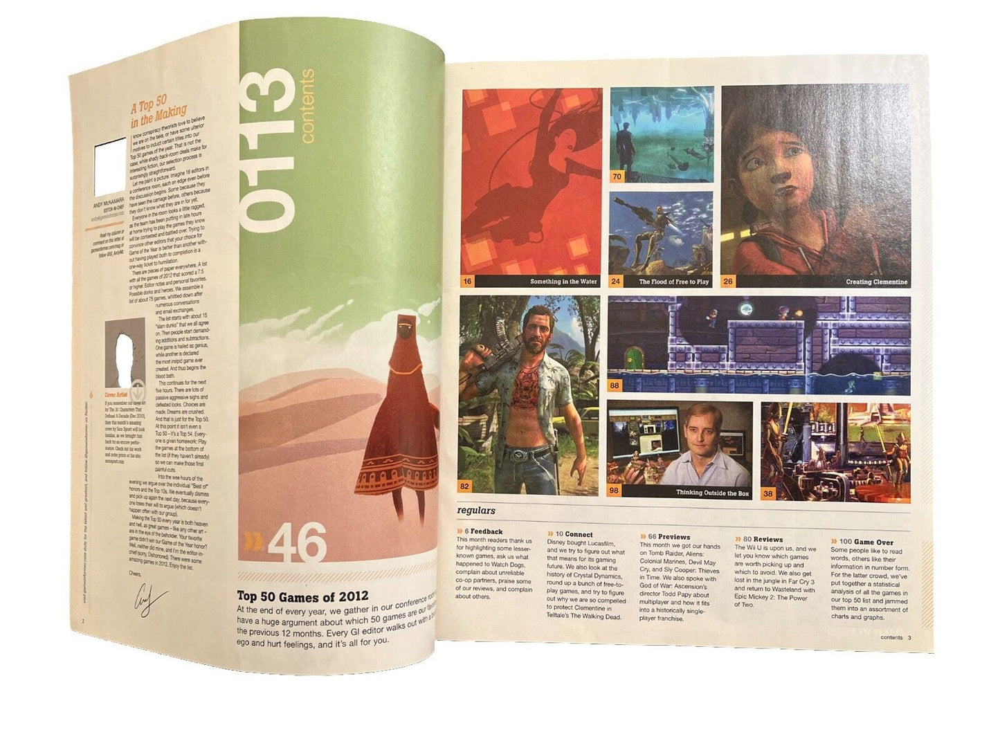 January 2013 Game Informer #237 Video Game Magazine Top 50 Games of 2012