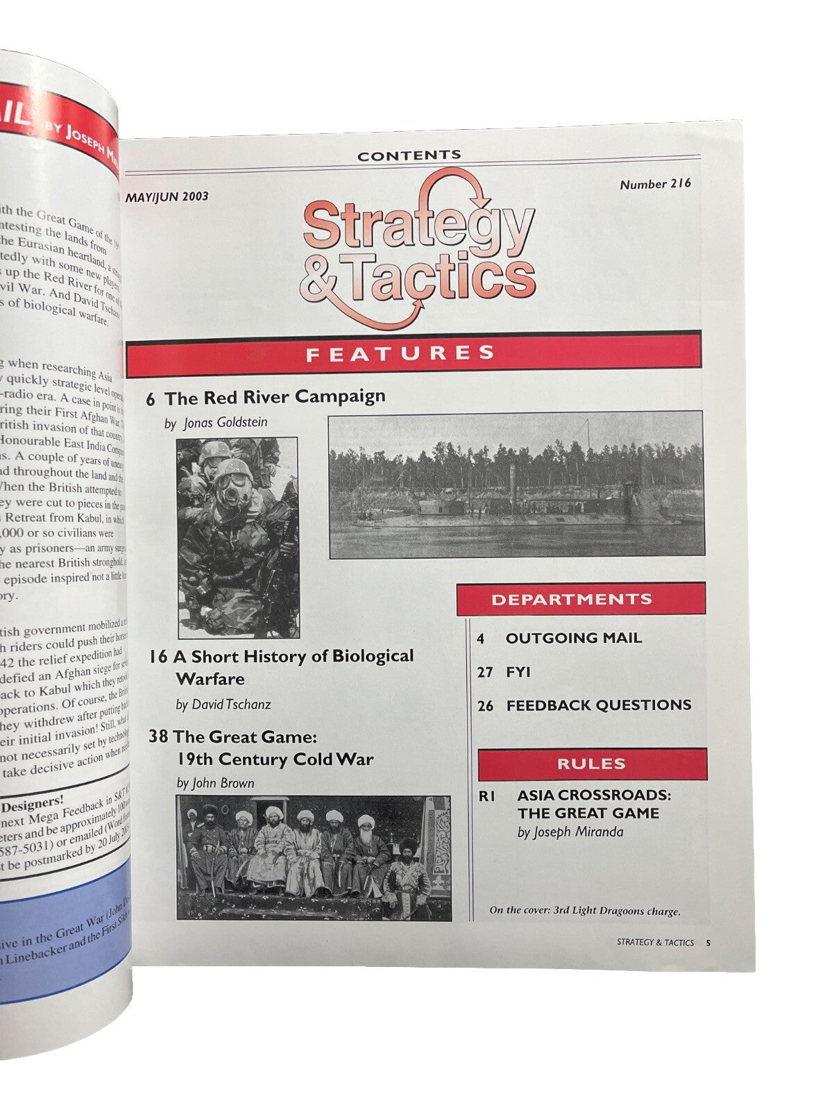 Collectable Strategy & Tactics Tabletop Wargame Magazine #216 The Great Game