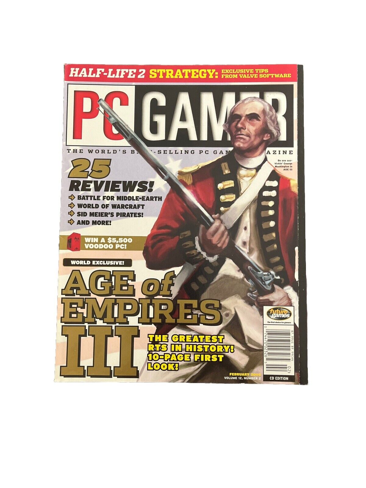 February 2005 PC Gamer #133 Antique Video Game Magazine - Age of Empires III