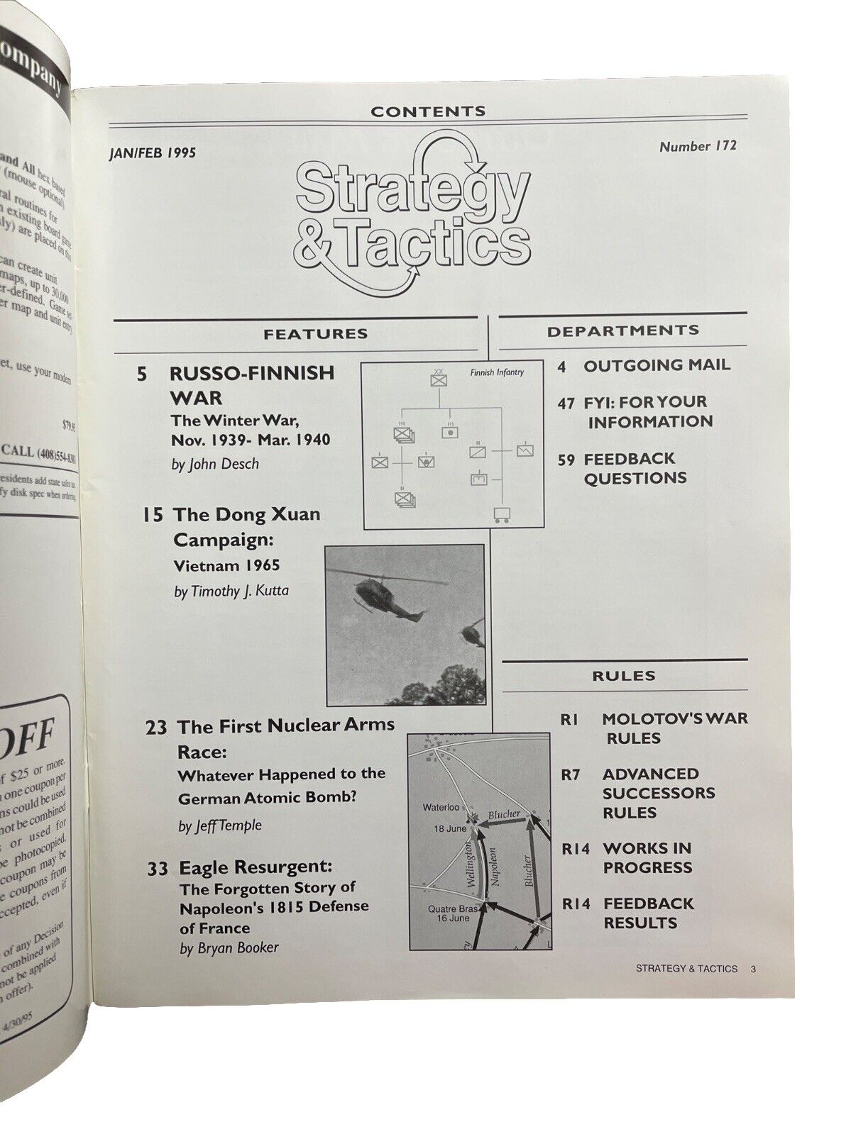 Strategy & Tactics Wargame Magazine #172 Molotov’s War Russo-Finnish Conflict
