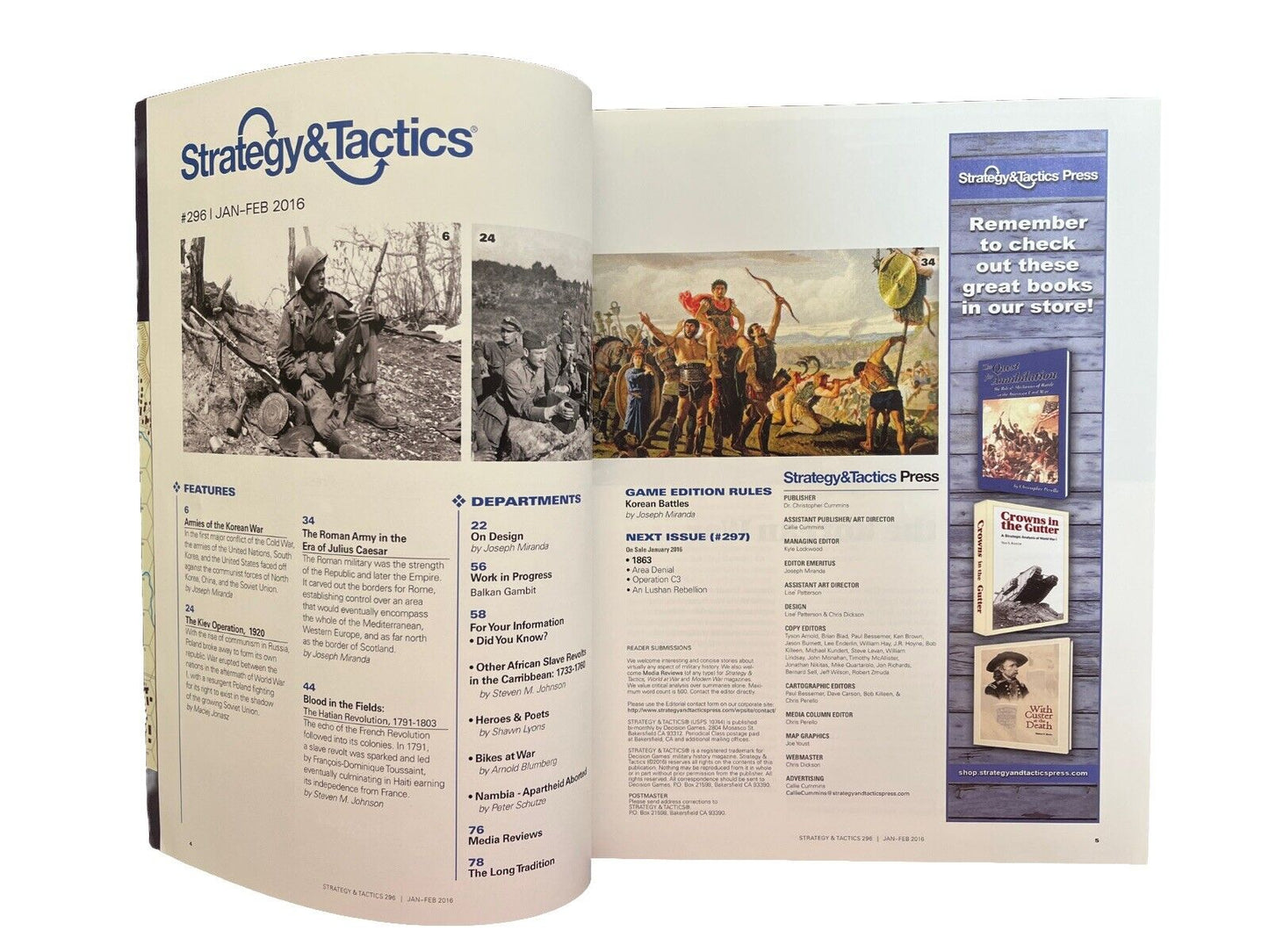 Collectable Strategy & Tactics Wargame Magazine #296 - Armies Of The Korean War