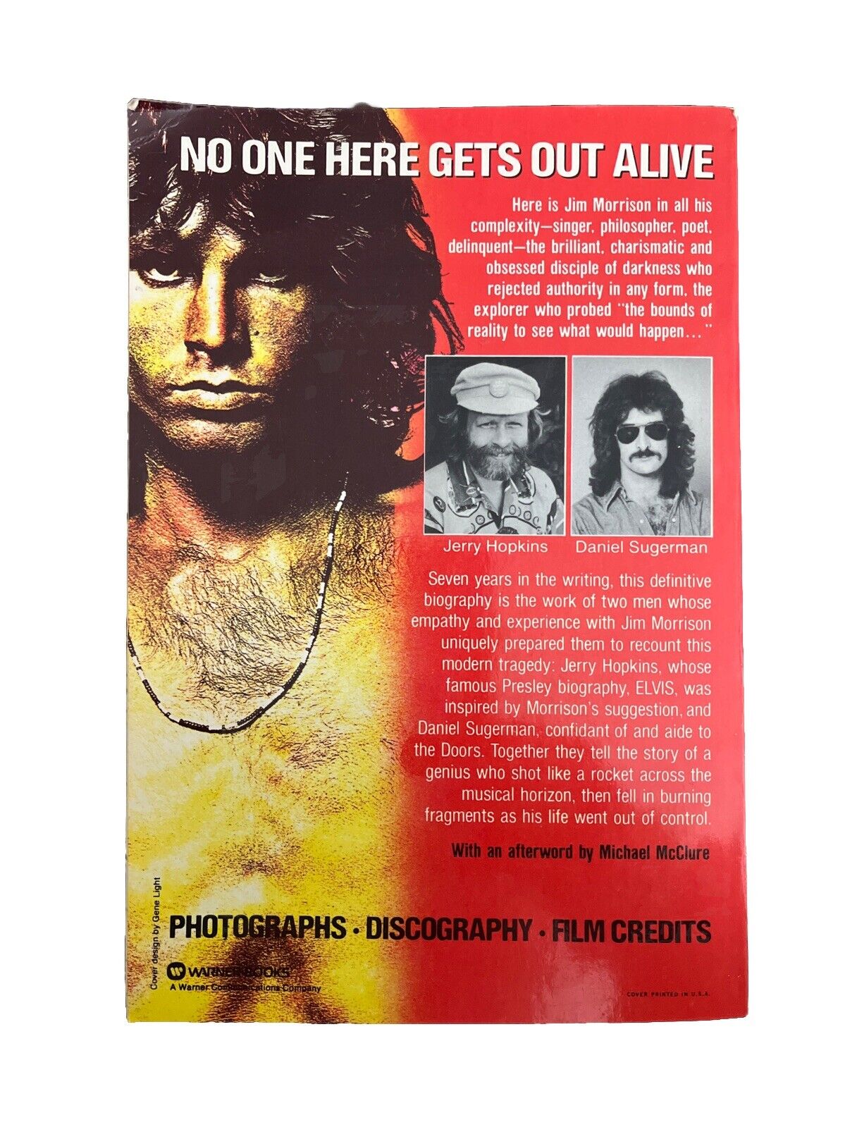 No One Here Gets Out Alive by Danny Sugerman and Jerry Hopkins 1980 1st Edition