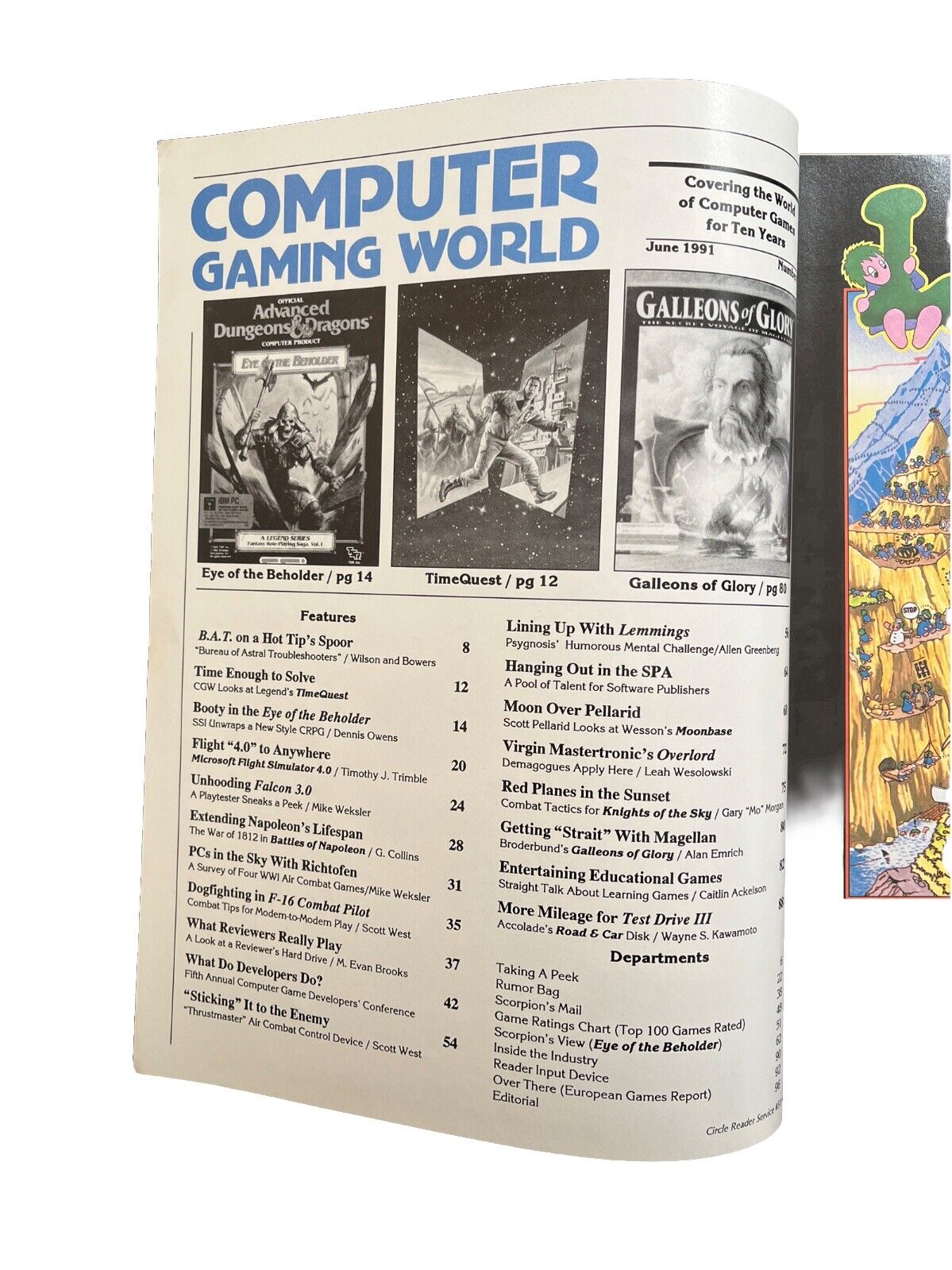 Computer Gaming World Adventure Games Magazine #83 June 1991 Legend’s Timequest