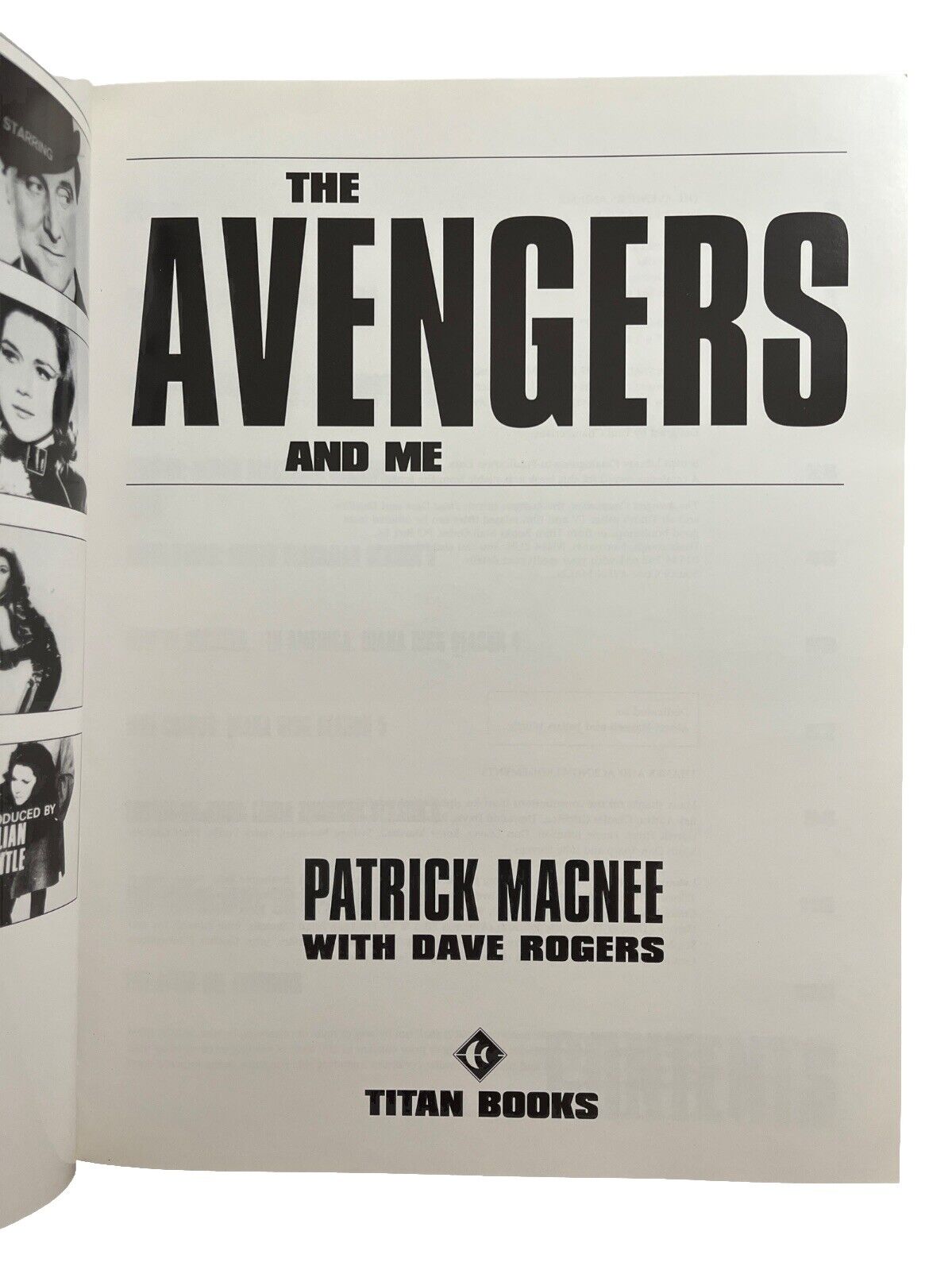 The Avengers and Me Book By Patrick Macnee with Dave Rogers 1997 UK 1st Edition