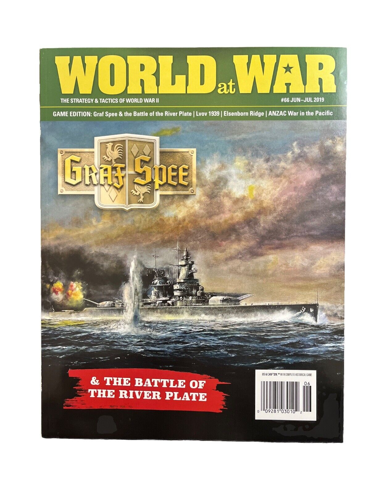 World At War Magazine #66 With Military Historical Board Game - Graf Spee