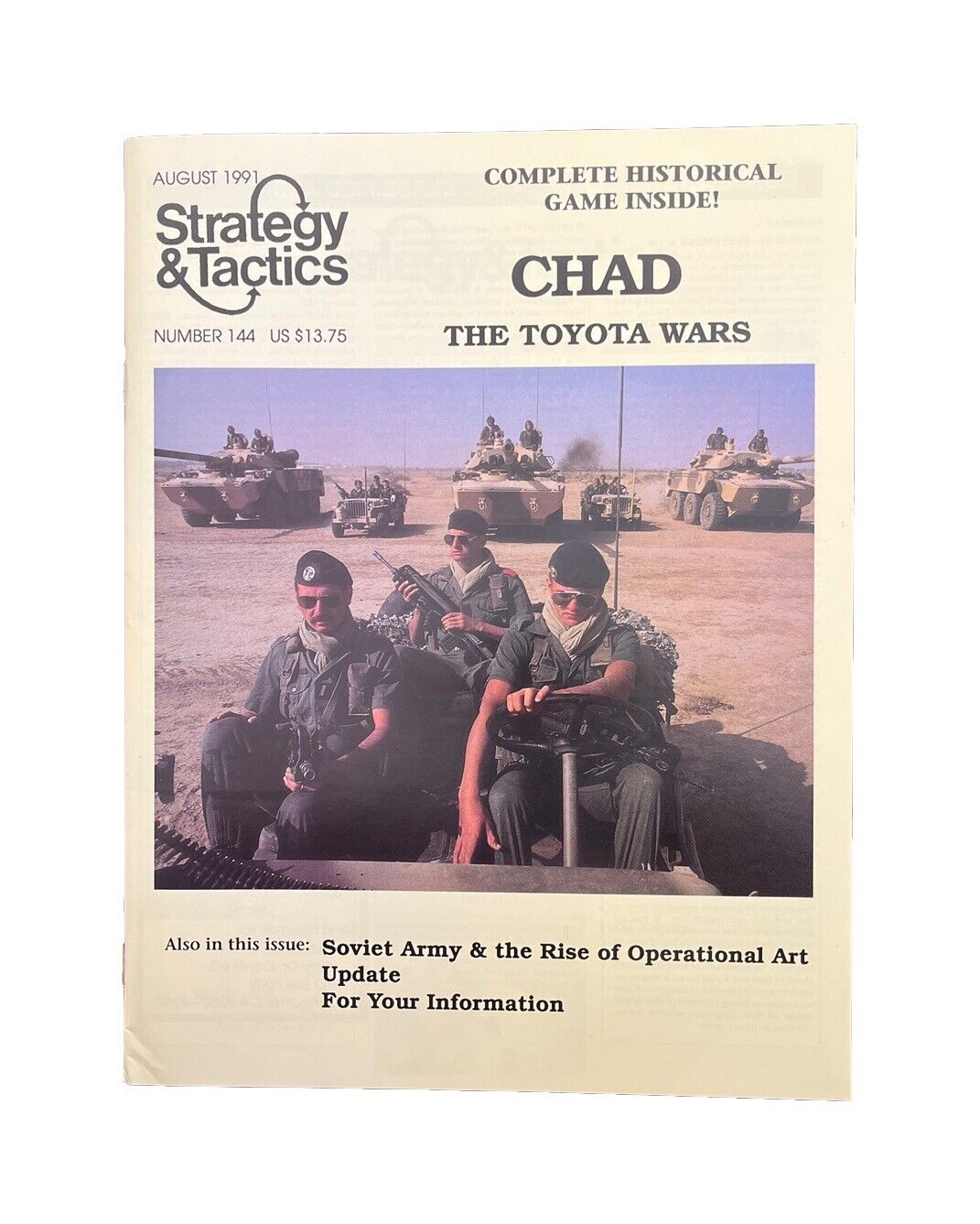 Classic Strategy & Tactics Tabletop Wargame Magazine #144 Chad -The Toyota Wars