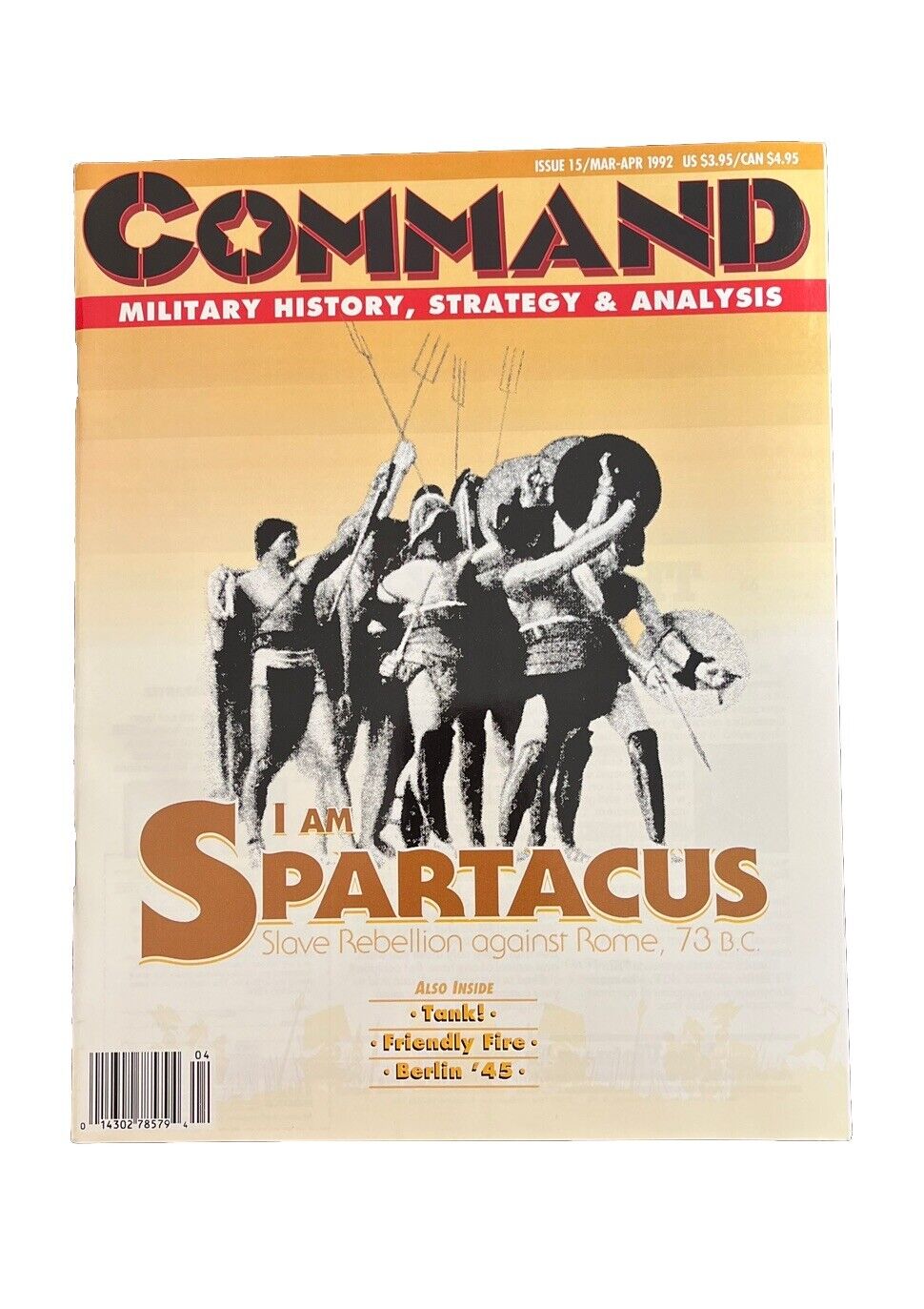 XTR Vintage Collectable Command Wargaming Magazine #15 1992 - I Am Spartacus