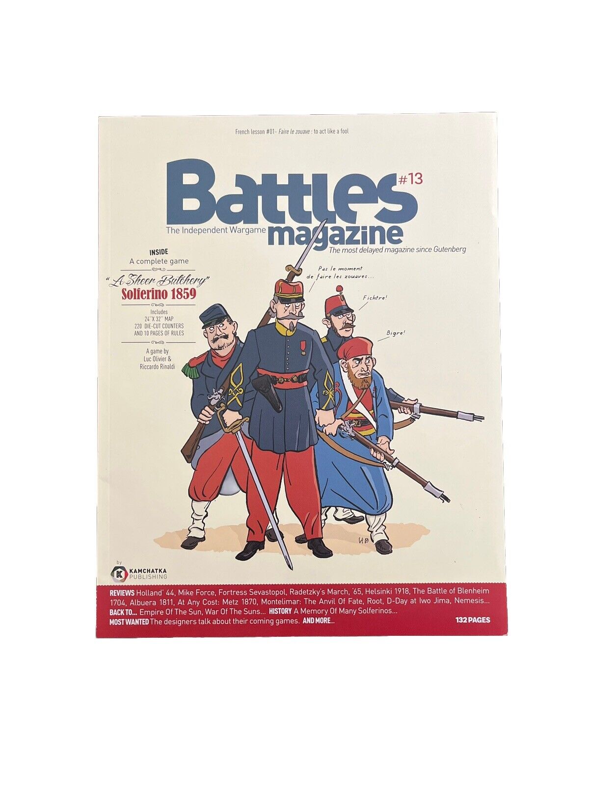 Battles War game Magazine With Complete Game #13 A Sheer Butchery-Solferino 1859