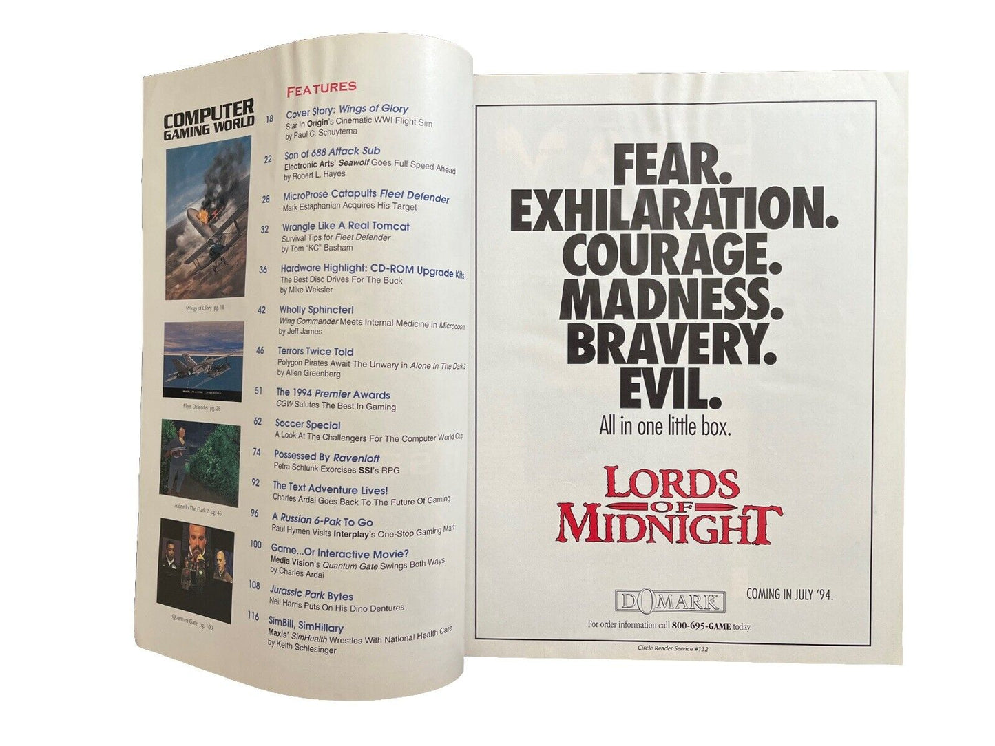 Computer Gaming World Strategy Magazine #119 June 1994 Wings Of Glory
