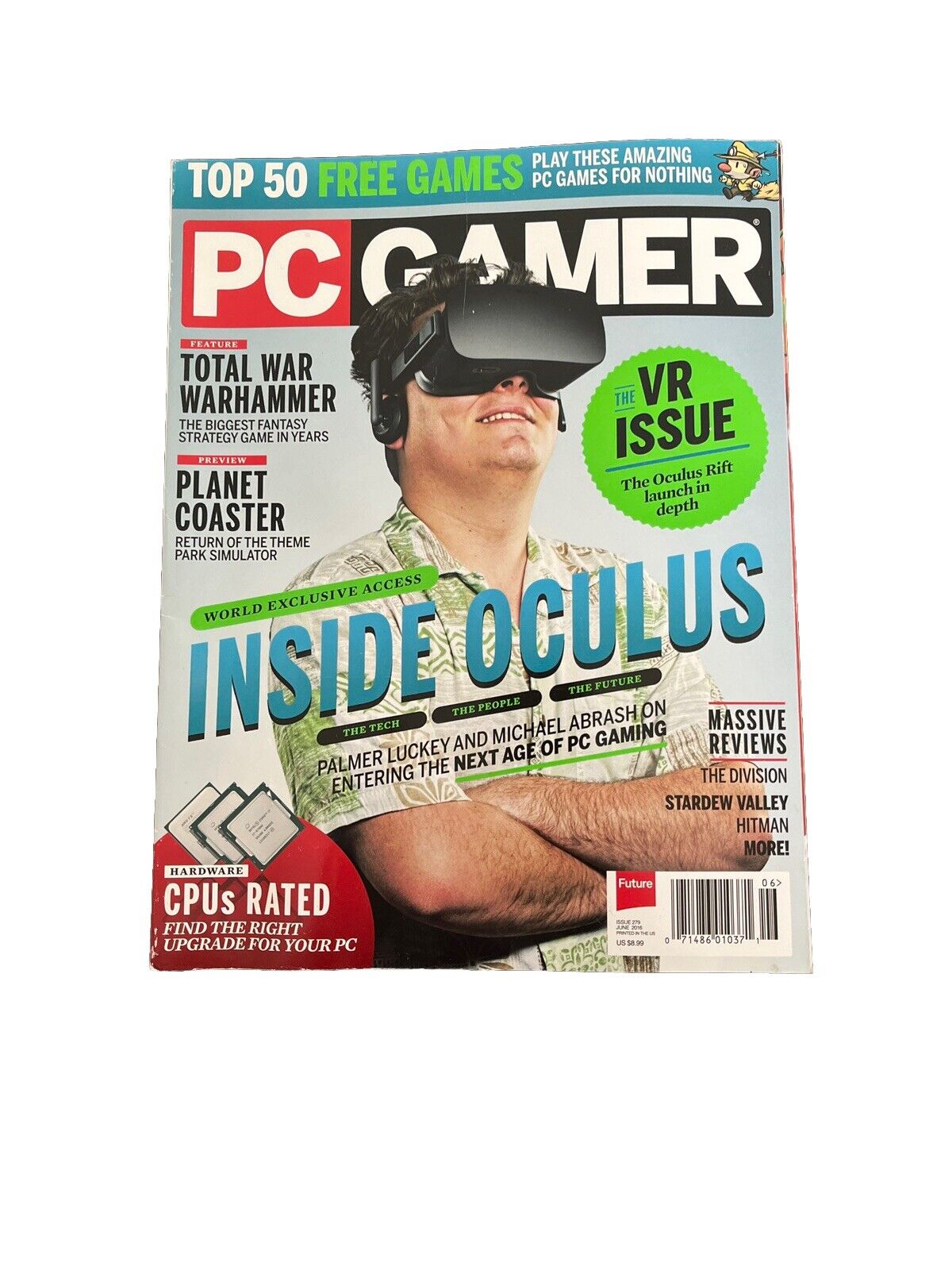 JUNE 2016 #279 PC GAMER video game magazine - INSIDE OCULUS