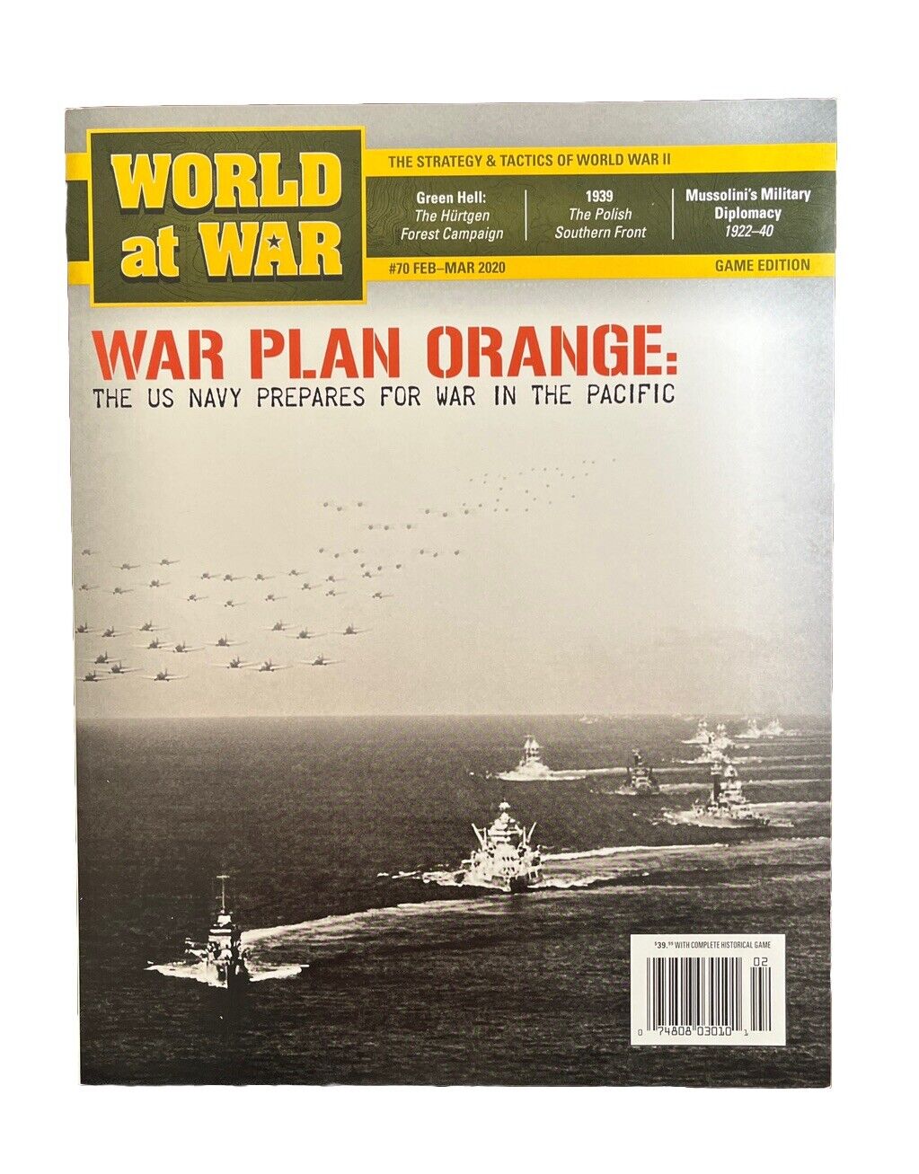 Vintage World At War Board Game Magazine #70 Feb-Mar 2020 - War Plan Orange