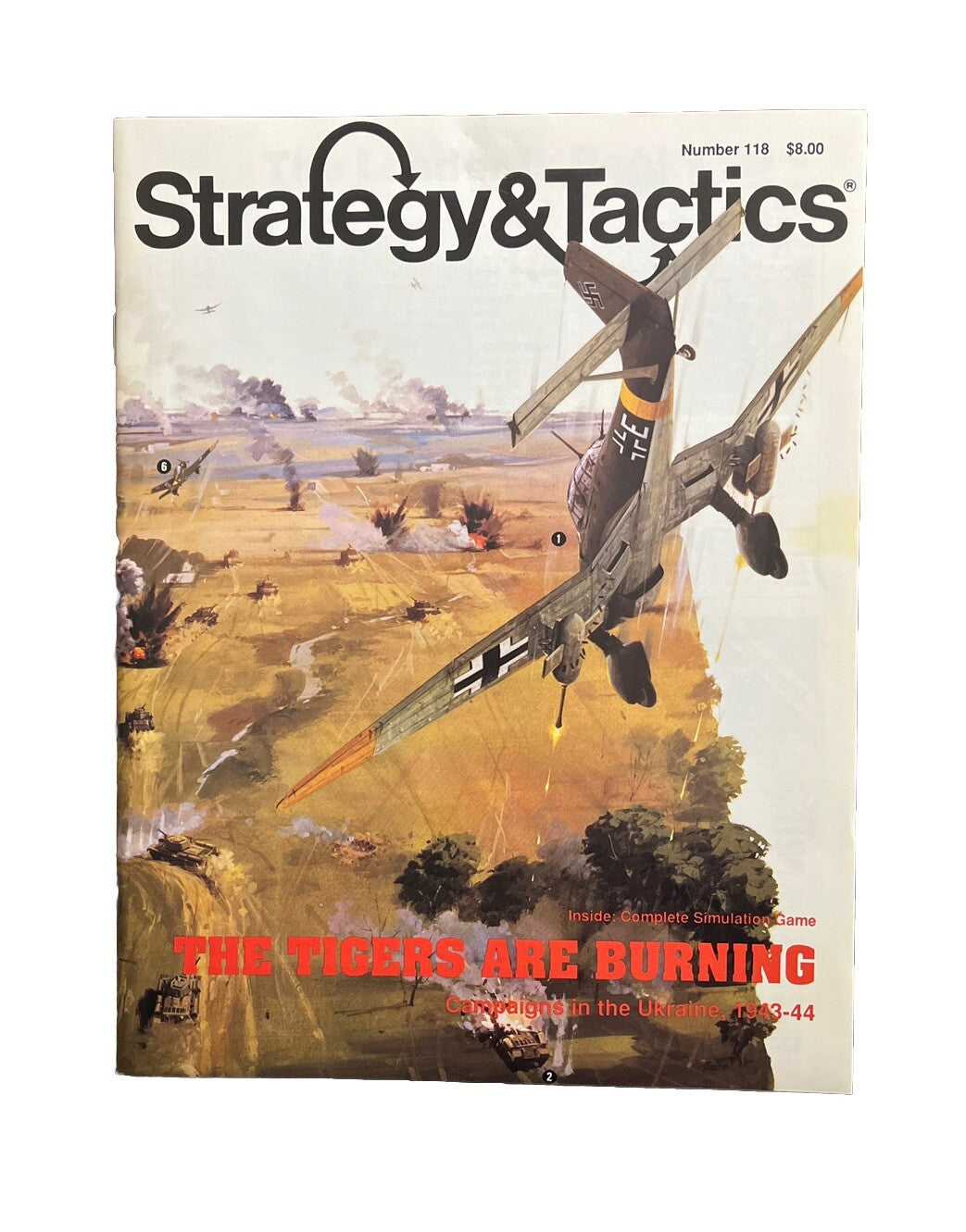 Classic Strategy&Tactics Tabletop Wargame Magazine #118 The Tigers Are Burning