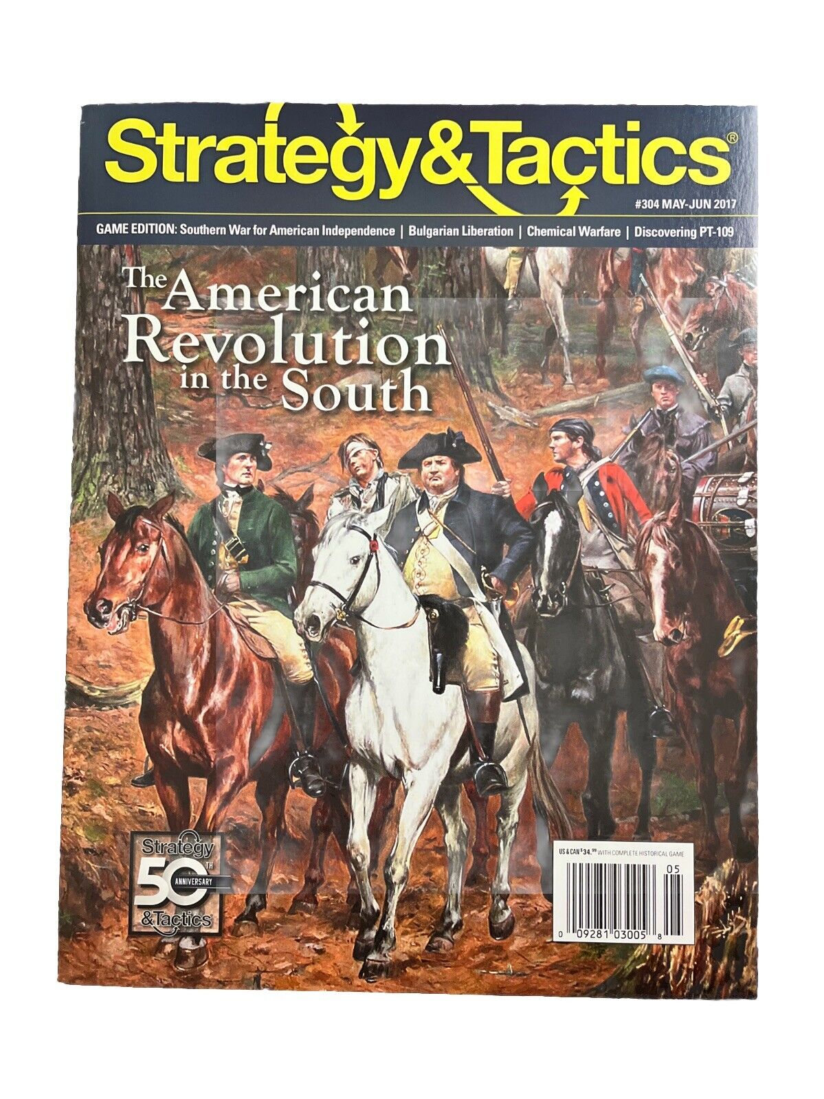 Strategy & Tactics Magazine #304 With History Board Game The American Revolution