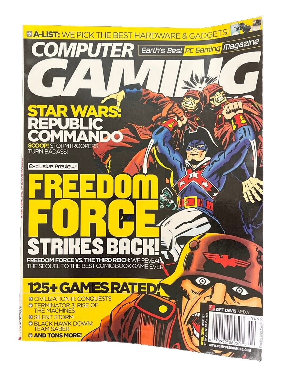 Classic Computer Gaming World PC Game Strategy Magazine #237 Freedom Force