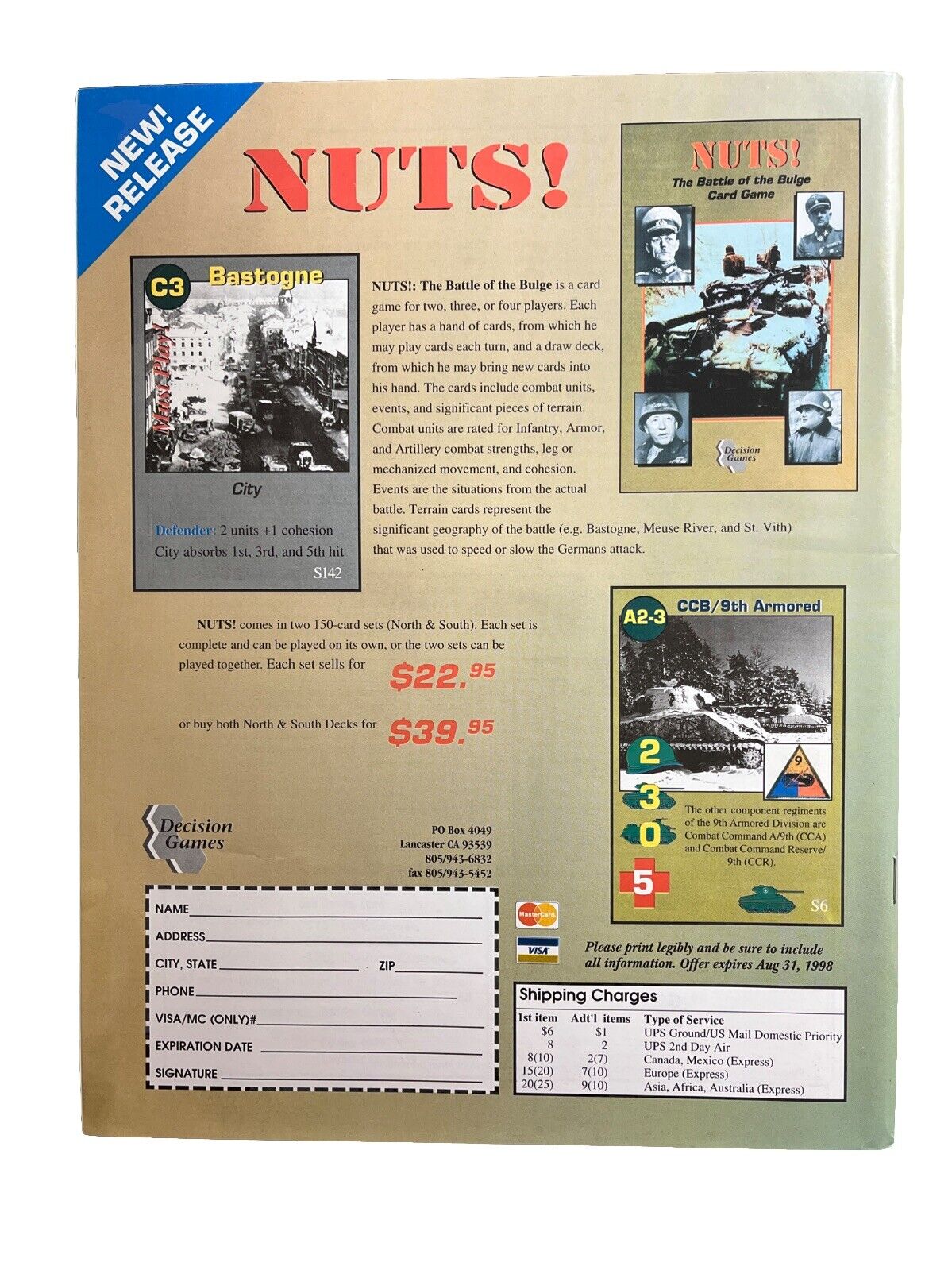 Strategy & Tactics Wargame Magazine #191 Sea Devils: The American Civil War
