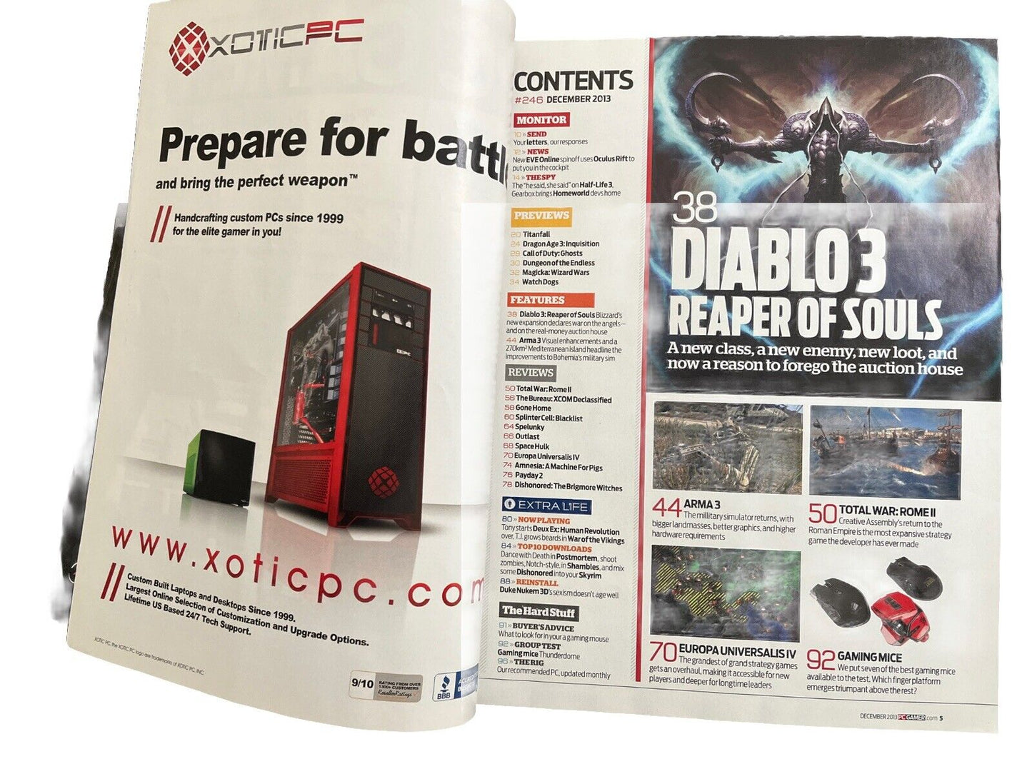 Rise Of Venice PC Gamer #246 DECEMBER 2013 Computer video game magazine