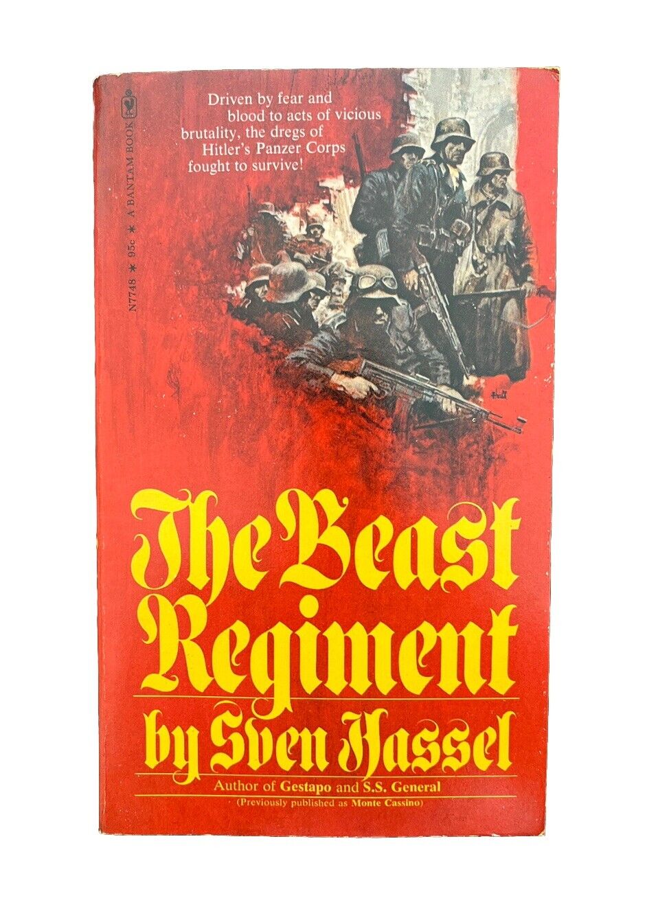 The Beast Regiment Monte Cassino by Sven Hassel WORLD WAR II FICTION Book