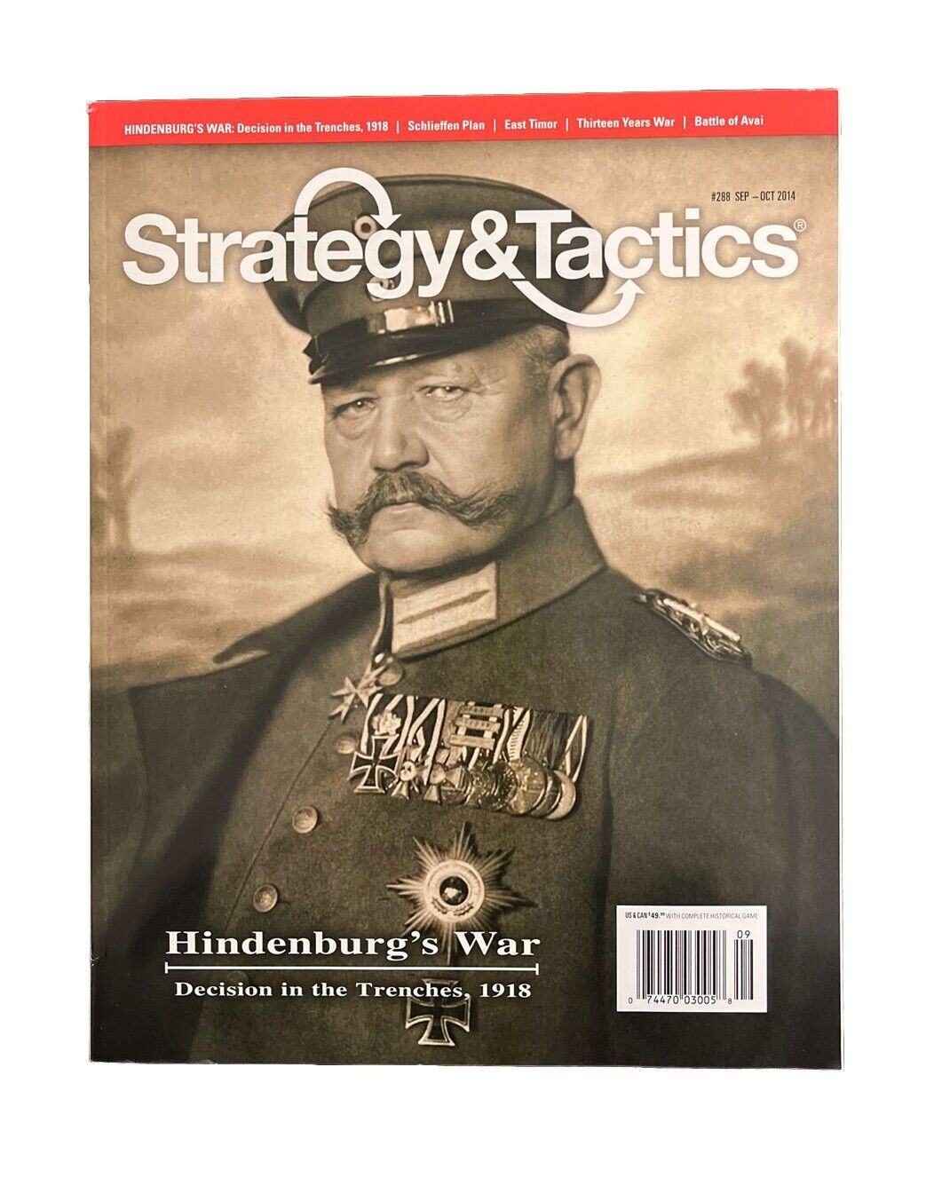 Strategy & Tactics Wargame Magazine #288 With Board Game - Hindenburg’s War