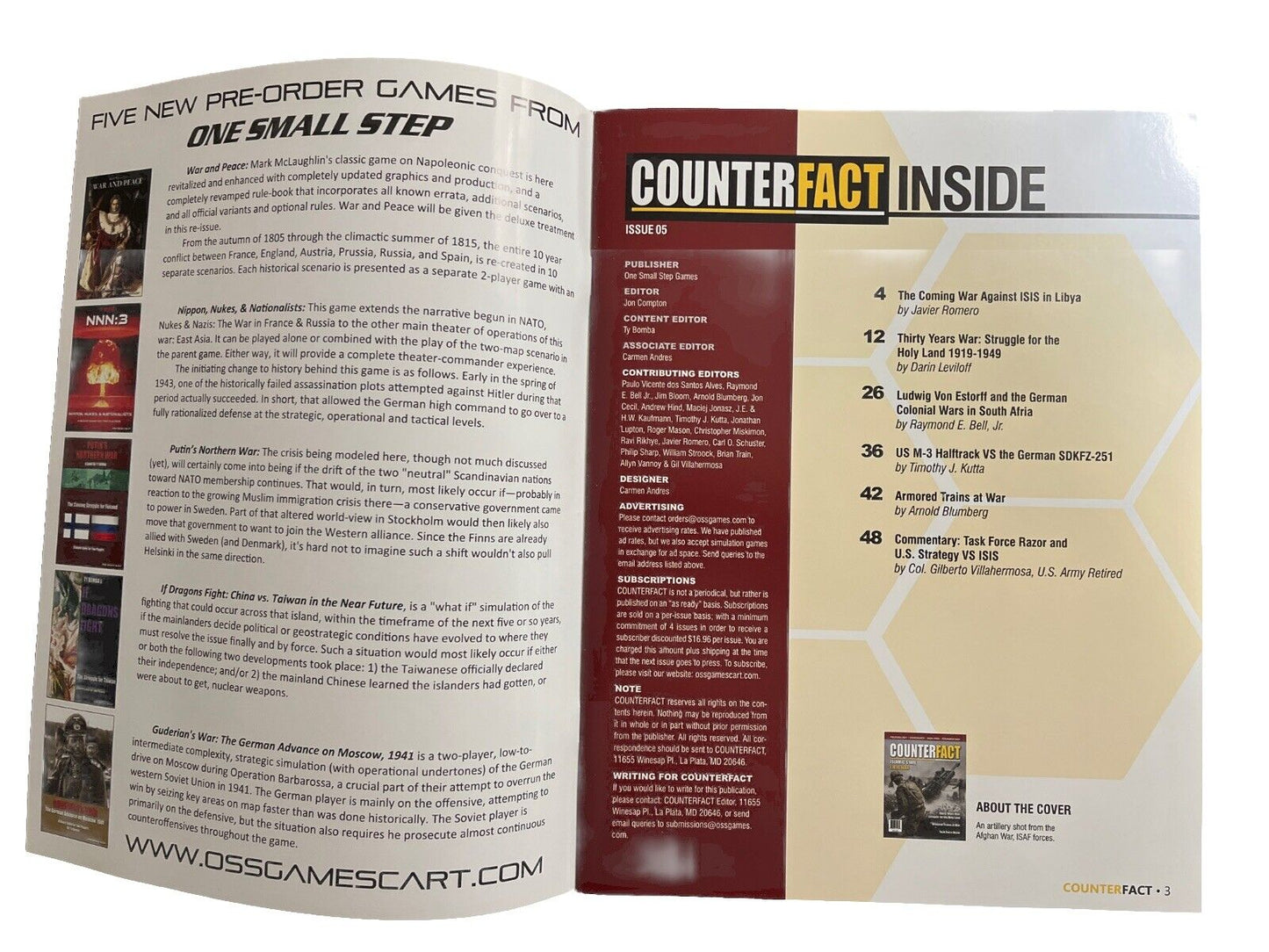 CounterFact Magazine With Complete War Game #5 Islamic State - Libya War