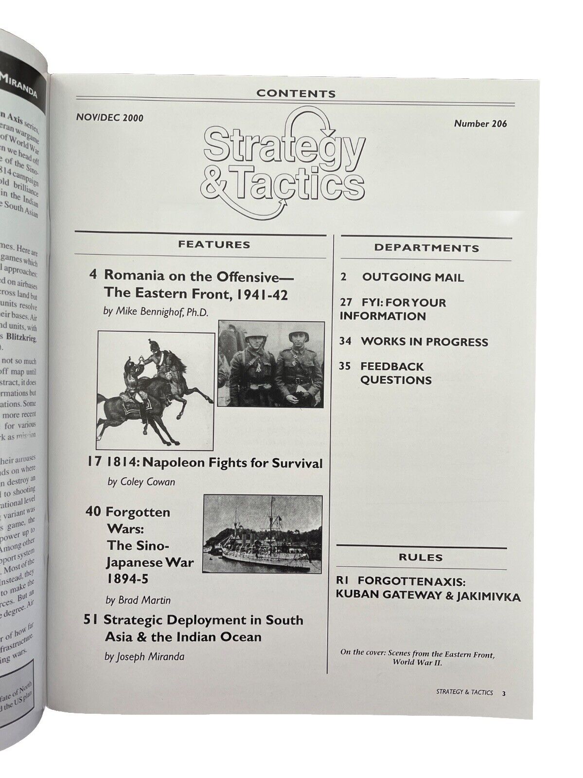 Strategy & Tactics Wargame Magazine #206 2000 Forgotten Axis: Romania, 1941-42
