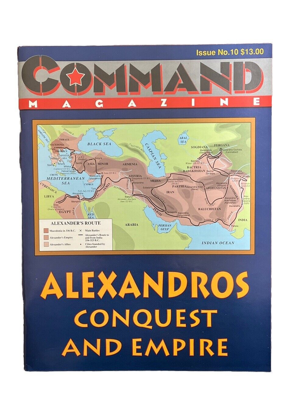 XTR Vintage Collectable Command Wargame Magazine #10 May-June 1991 - Alexandros