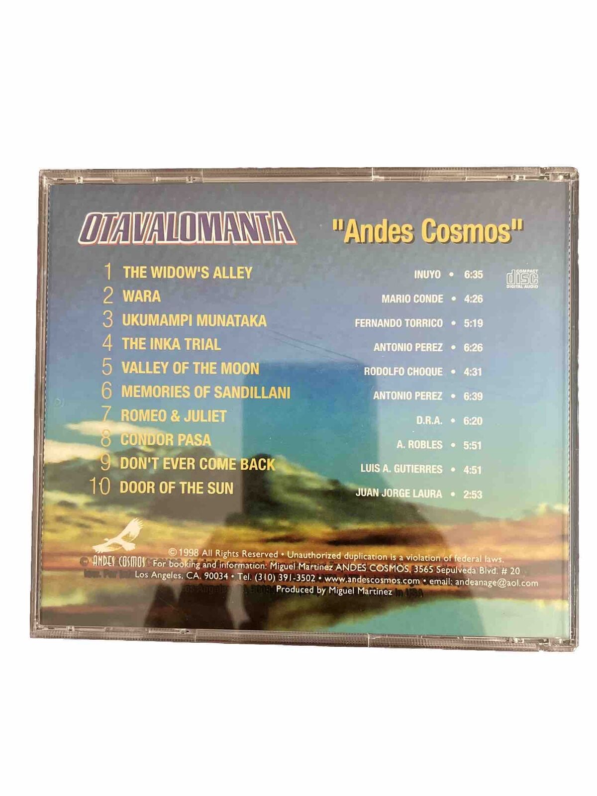 ANDES COSMOS - Otavalomanta Vol 1 (CD 1999)