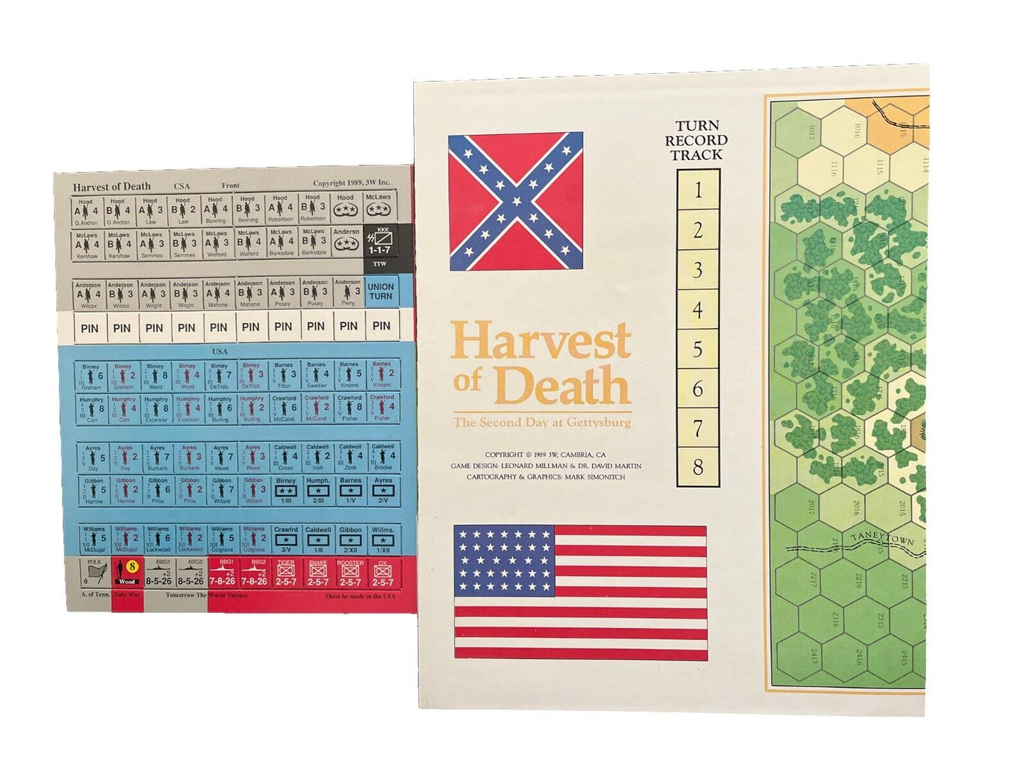 Strategy & Tactics Magazine #129 Harvest Of Death: The 2nd Day At Gettysburg