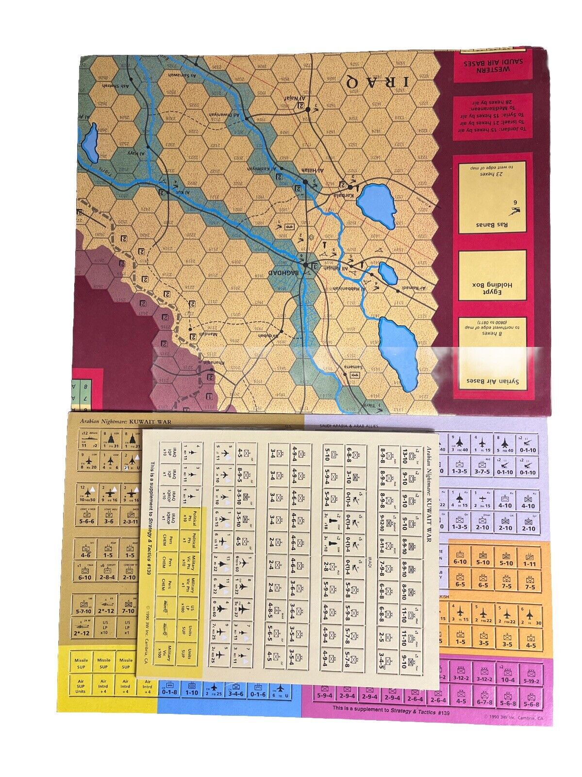 Strategy & Tactics Historical Combat Wargame Magazine #139 1990 The Kuwait War