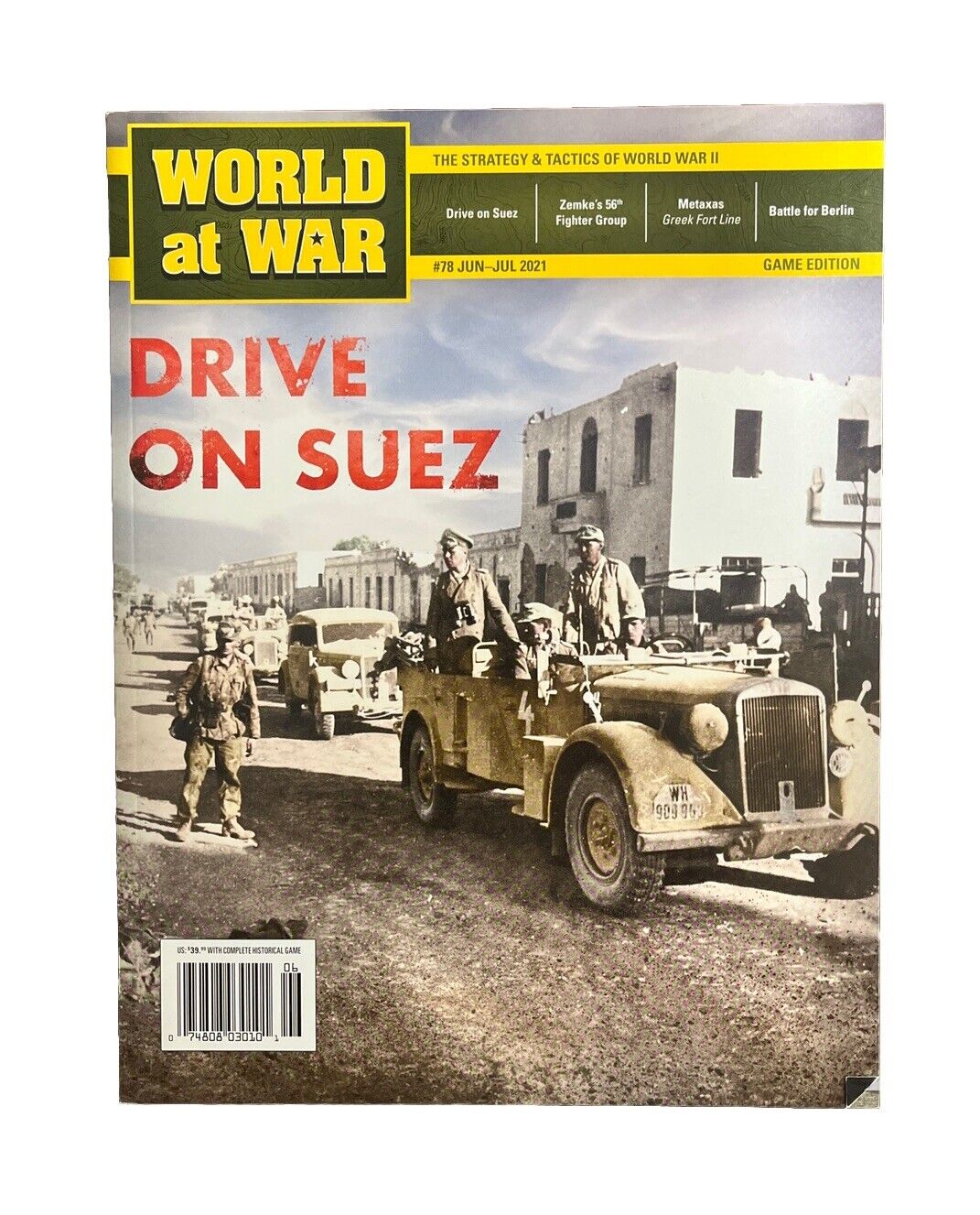 World At War Magazine #78 With Historical Military War Game - Drive On Suez